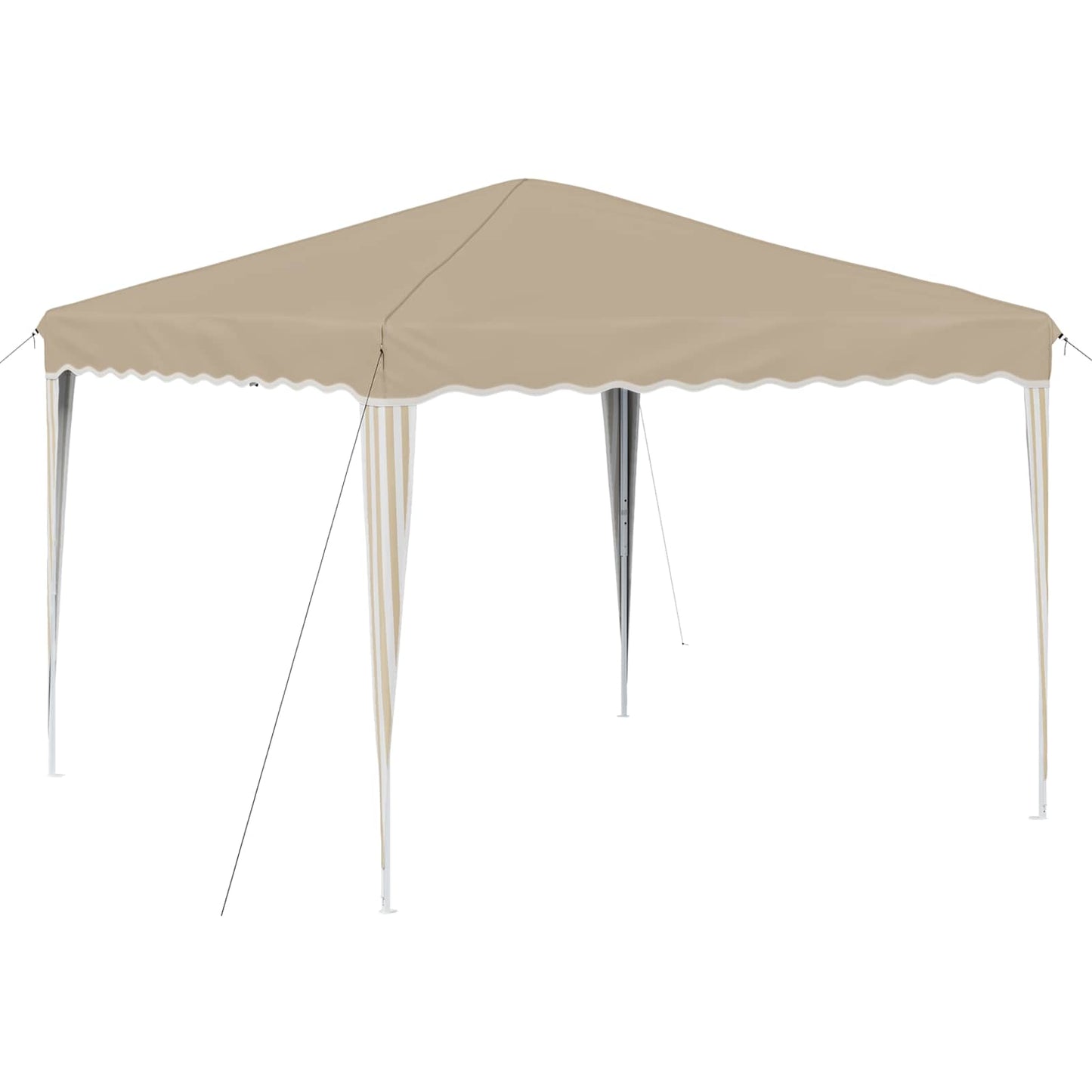 Pop-up Festtelt 288 x 288 x 245 cm Krem Oxford Stoff
