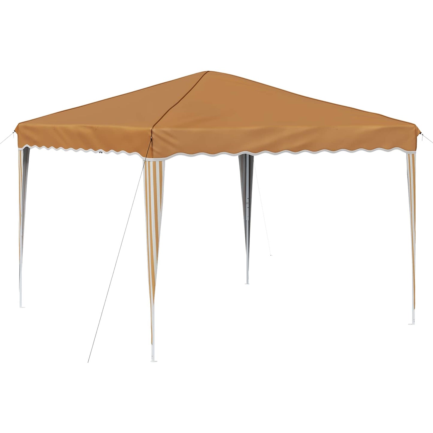 Pop-up Festtelt 288 x 288 x 245 cm Beige Oxford Stoff