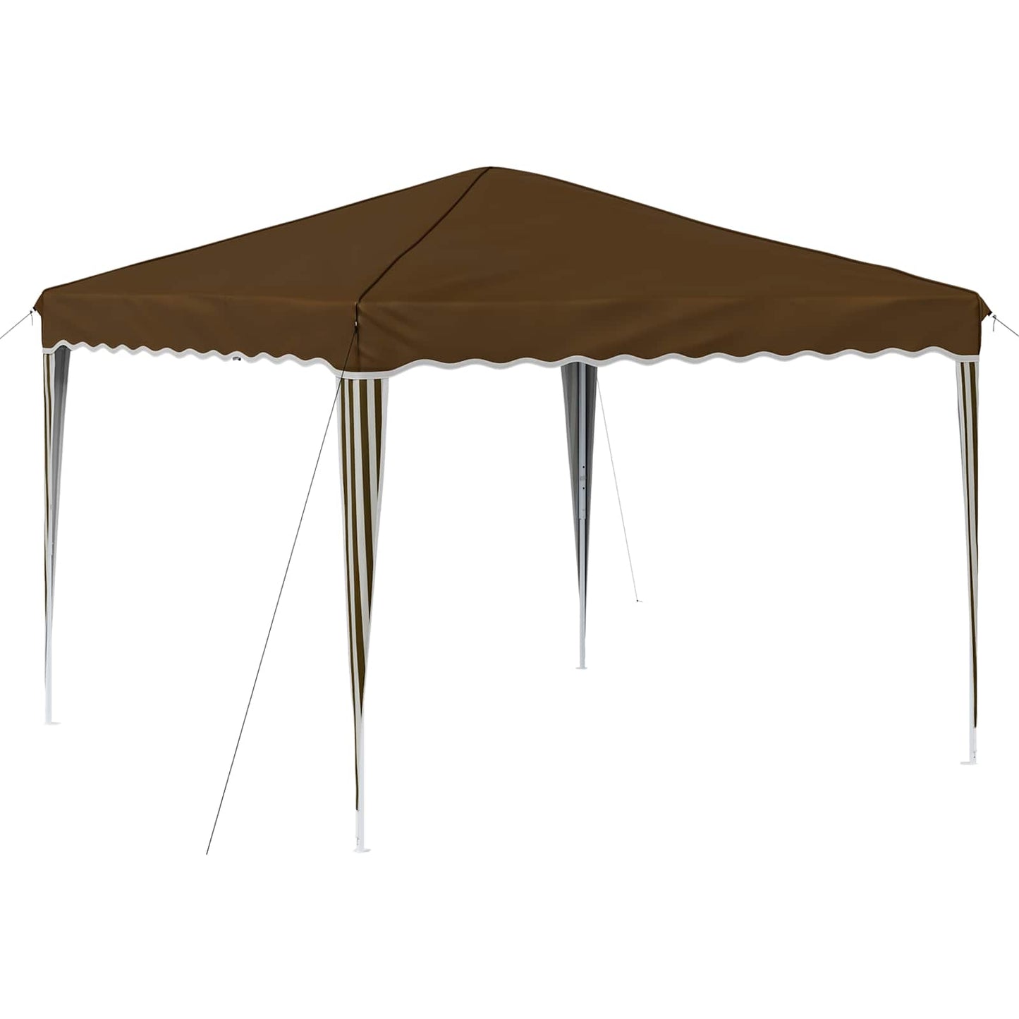 Pop-up Festtelt 288 x 288 x 245 cm Gråbrun Oxford Stoff
