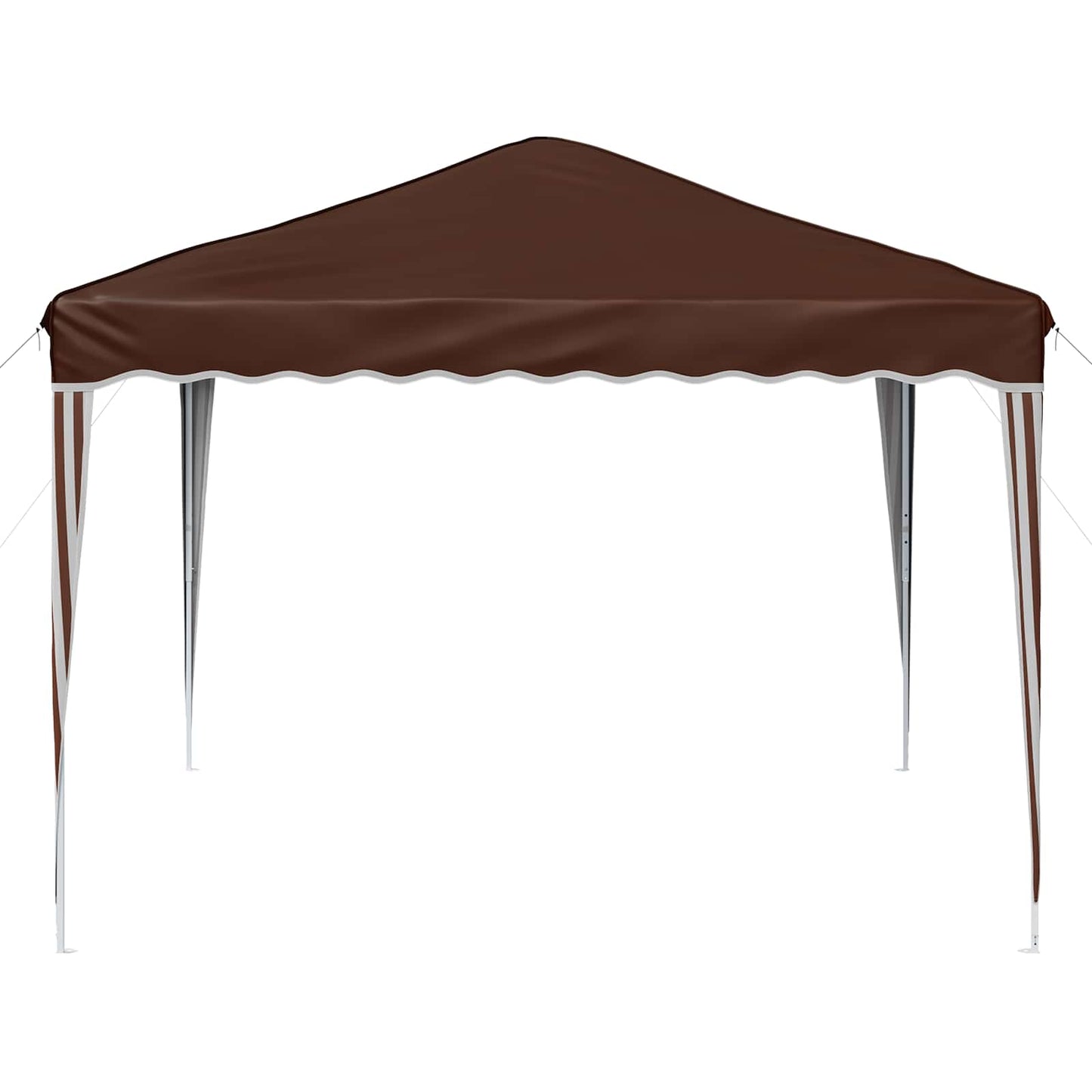 Pop-up Festtelt 288 x 288 x 245 cm Brun Oxford Stoff