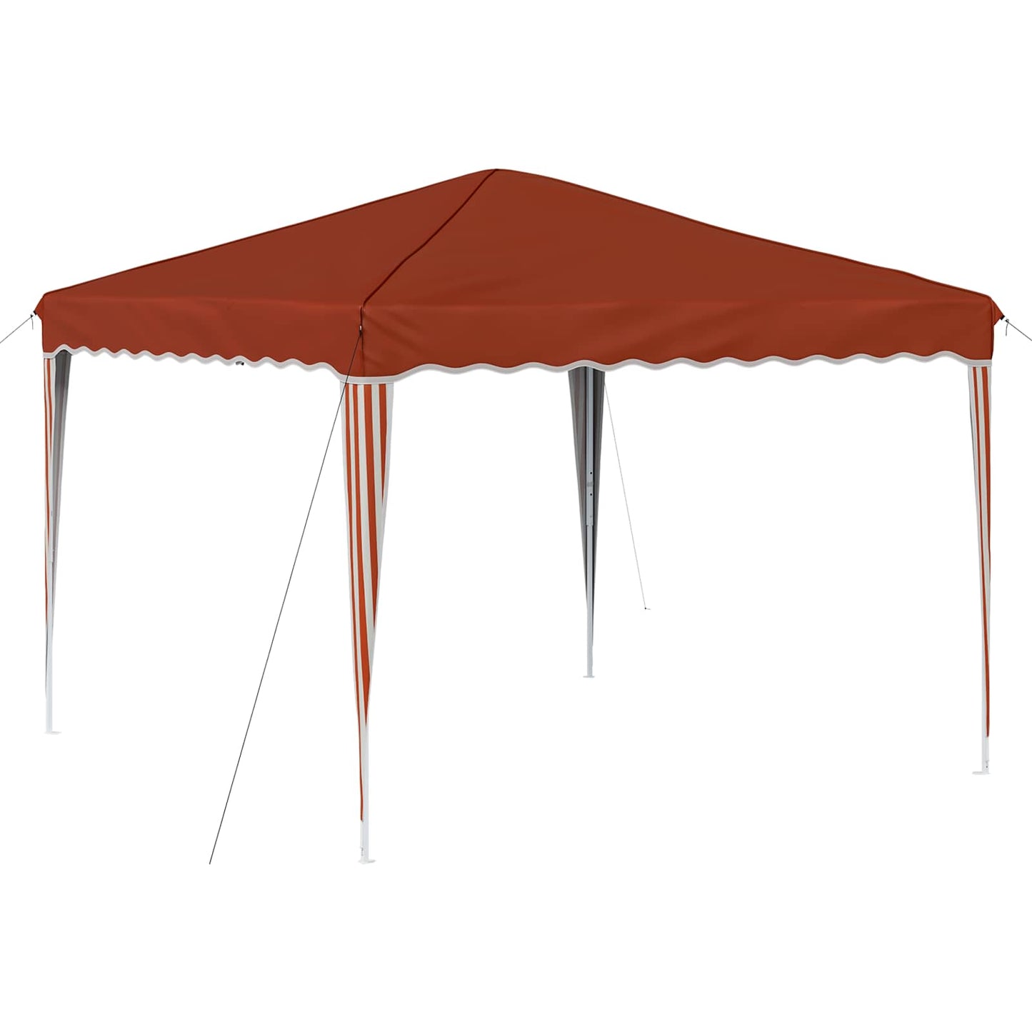 Pop-up Festtelt 288 x 288 x 245 cm Terrakotta Oxford Stoff
