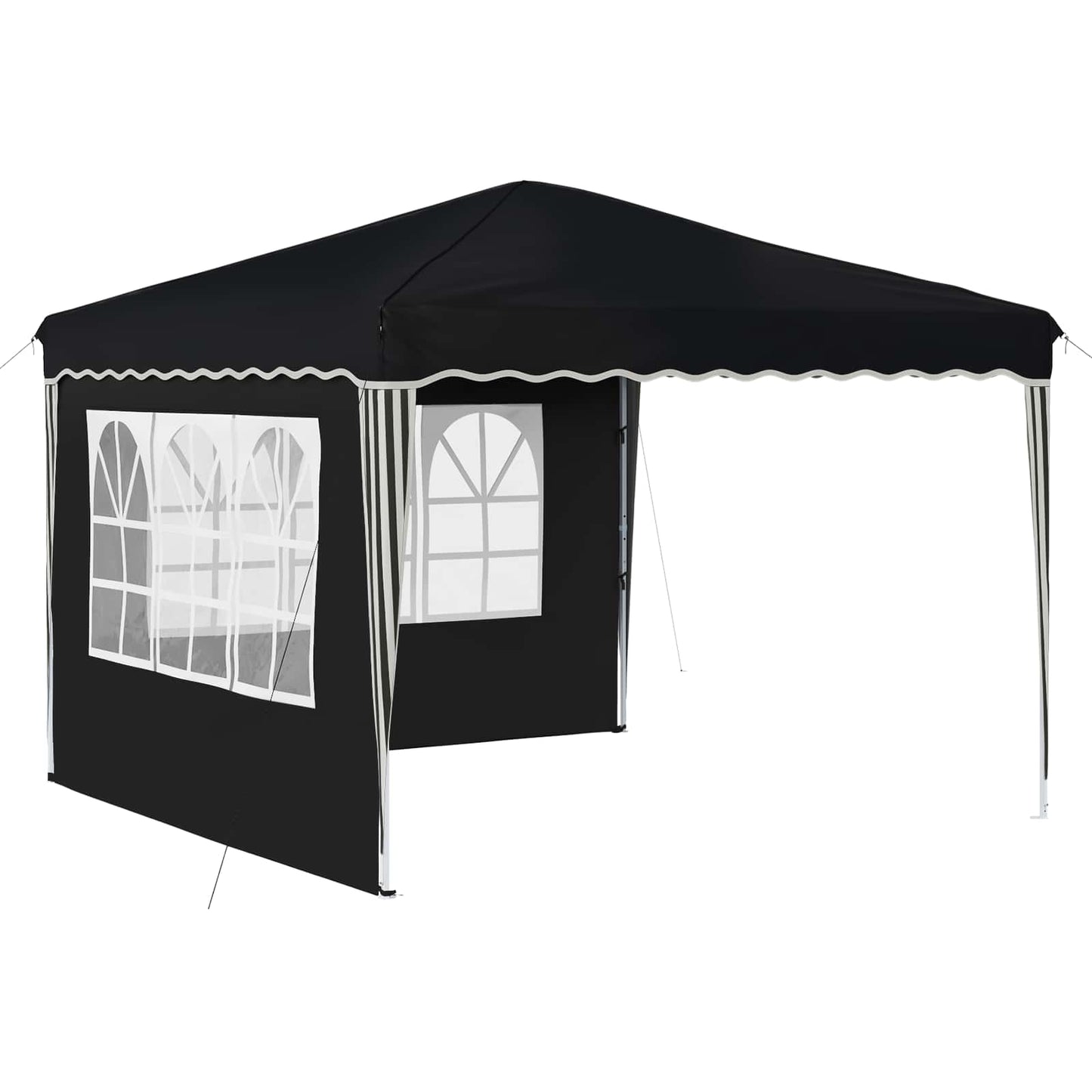 Pop-up Festtelt 288 x 288 x 245 cm Antrasitt Oxford Stoff