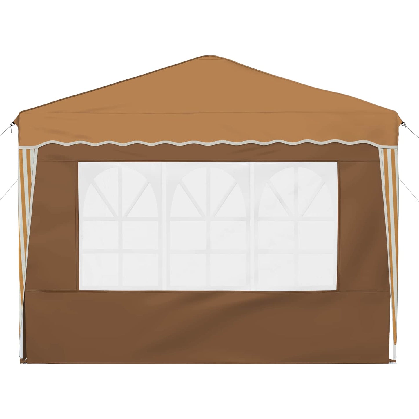 Pop-up Festtelt 288 x 288 x 245 cm Beige Oxford Stoff