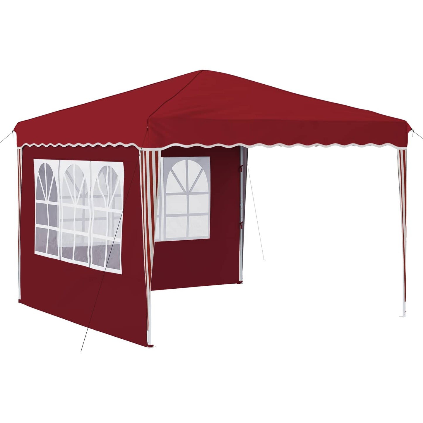 Pop-up Festtelt 288 x 288 x 245 cm Burgunder Oxford Stoff