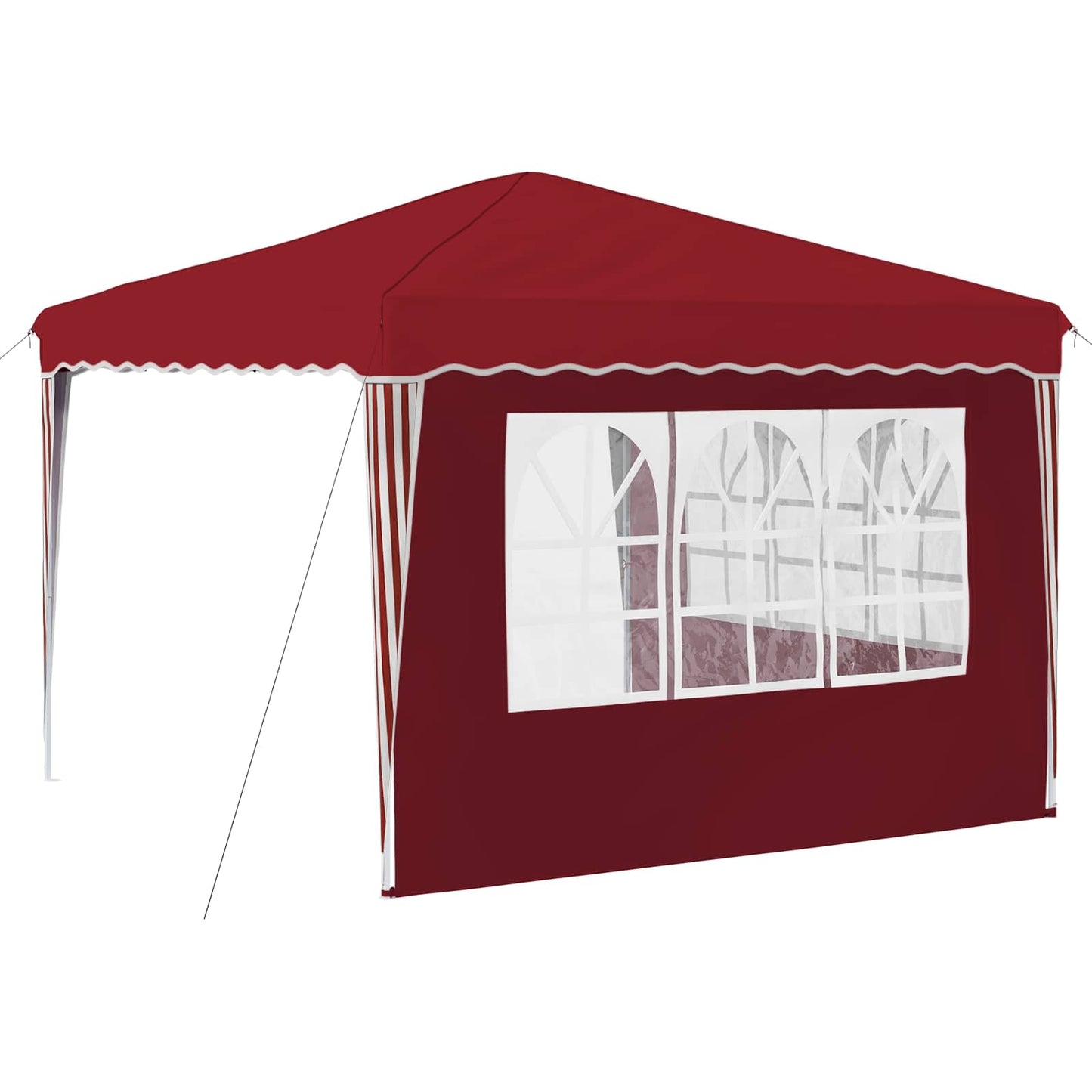 Pop-up Festtelt 288 x 288 x 245 cm Burgunder Oxford Stoff