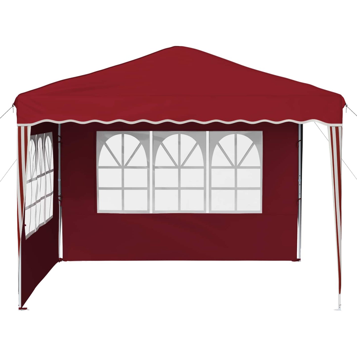 Pop-up Festtelt 288 x 288 x 245 cm Burgunder Oxford Stoff