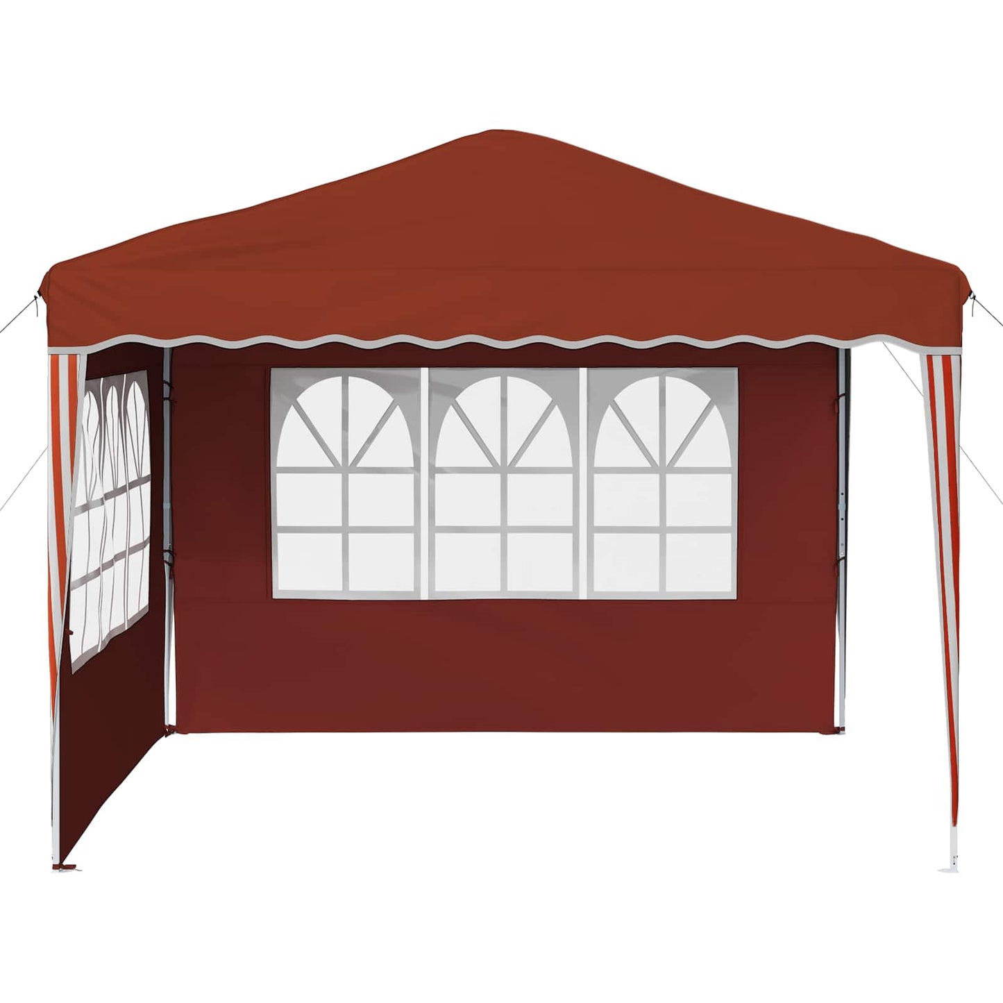 Pop-up Festtelt 288 x 288 x 245 cm Terrakotta Oxford Stoff