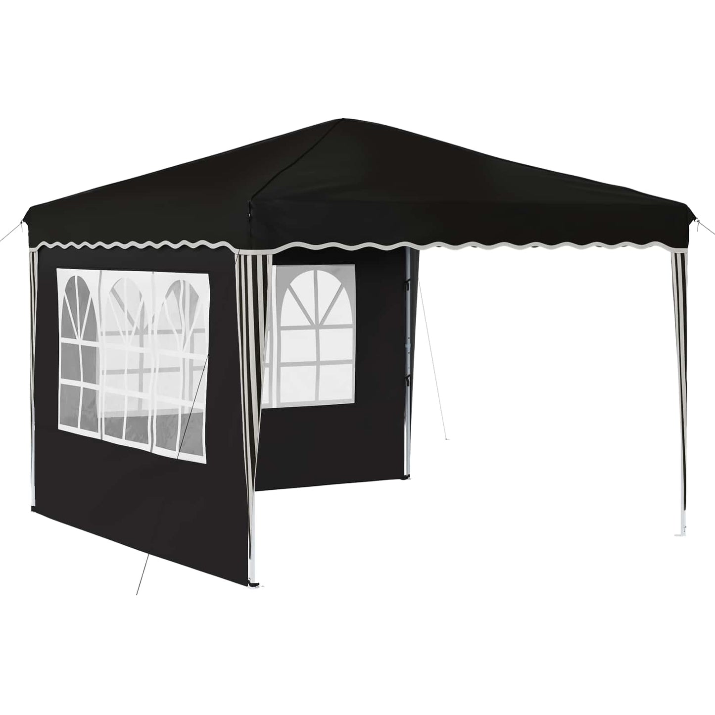 Pop-up Festtelt 288 x 288 x 245 cm Svart Oxford Stoff
