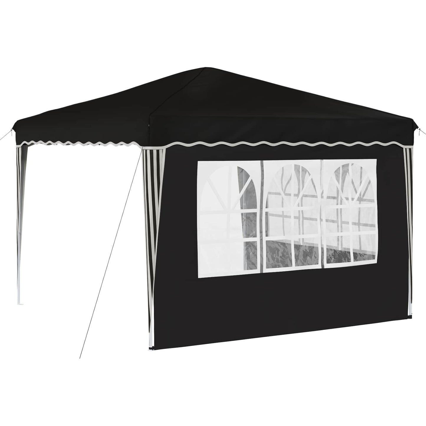 Pop-up Festtelt 288 x 288 x 245 cm Svart Oxford Stoff