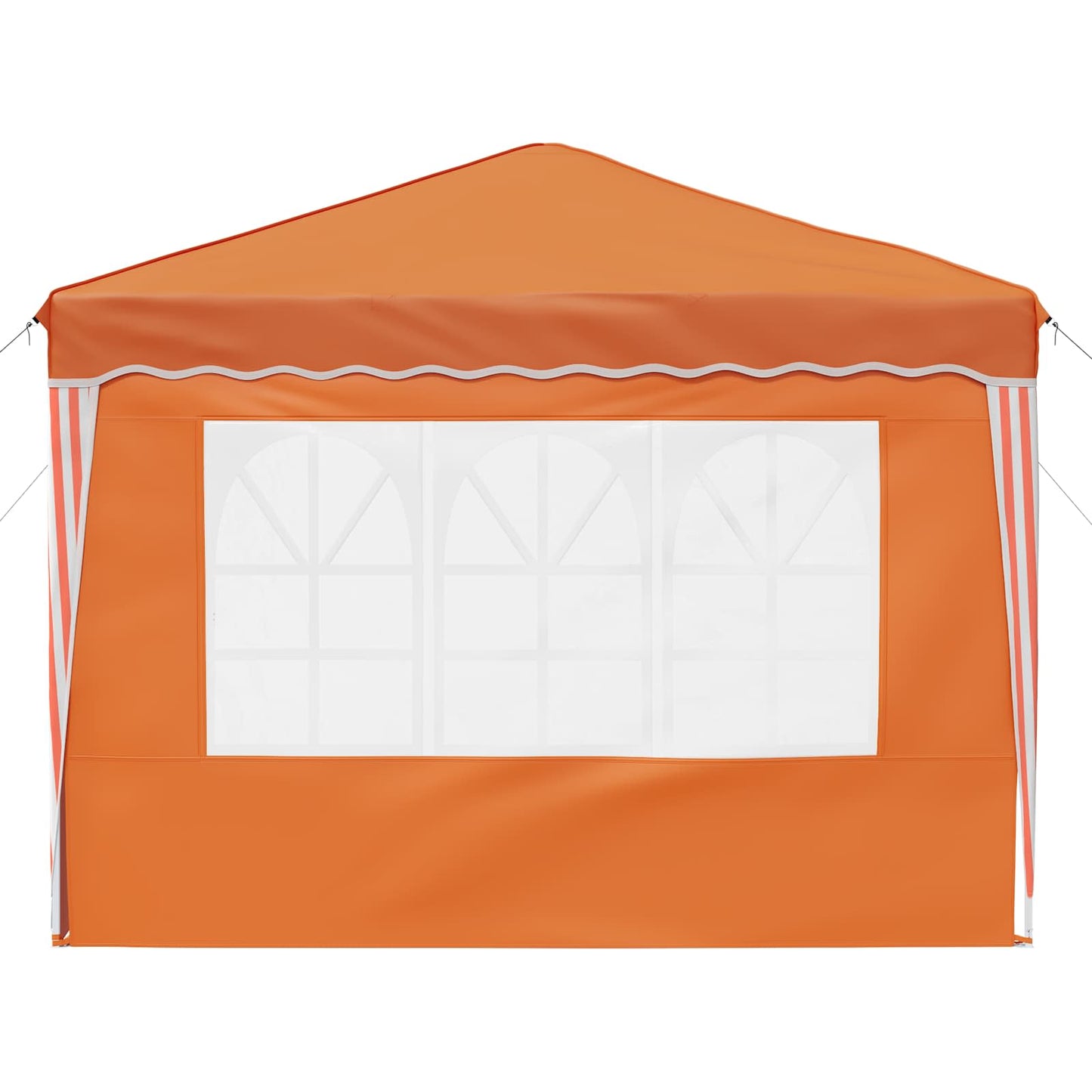 Pop-up Festtelt 288 x 288 x 245 cm Oransje Oxford Stoff