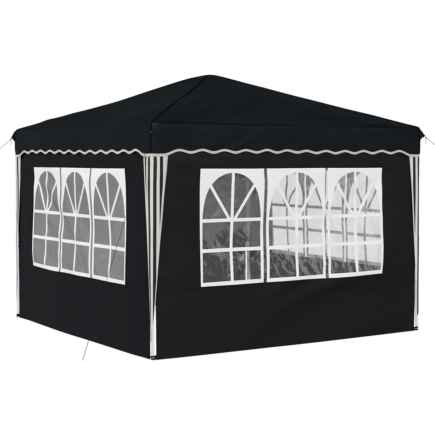 Pop-up Festtelt 288 x 288 x 245 cm Antrasitt Oxford Stoff