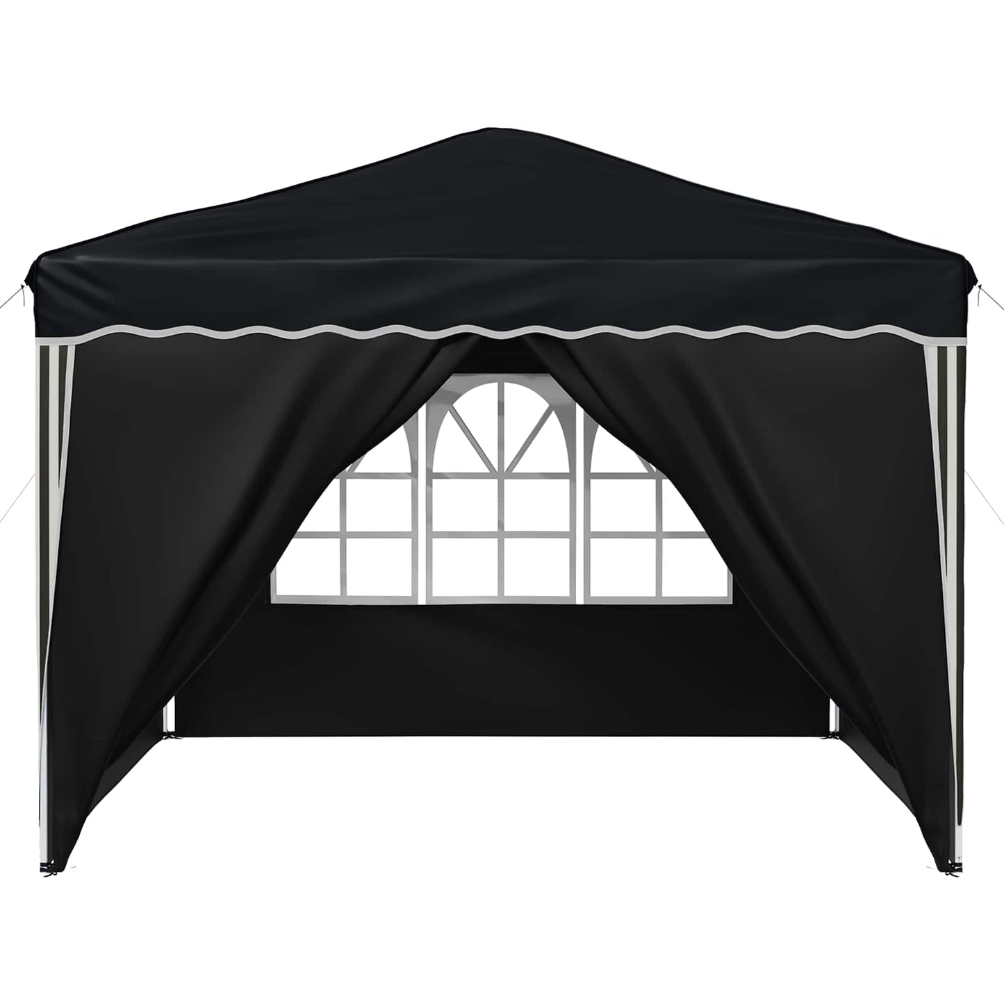 Pop-up Festtelt 288 x 288 x 245 cm Antrasitt Oxford Stoff