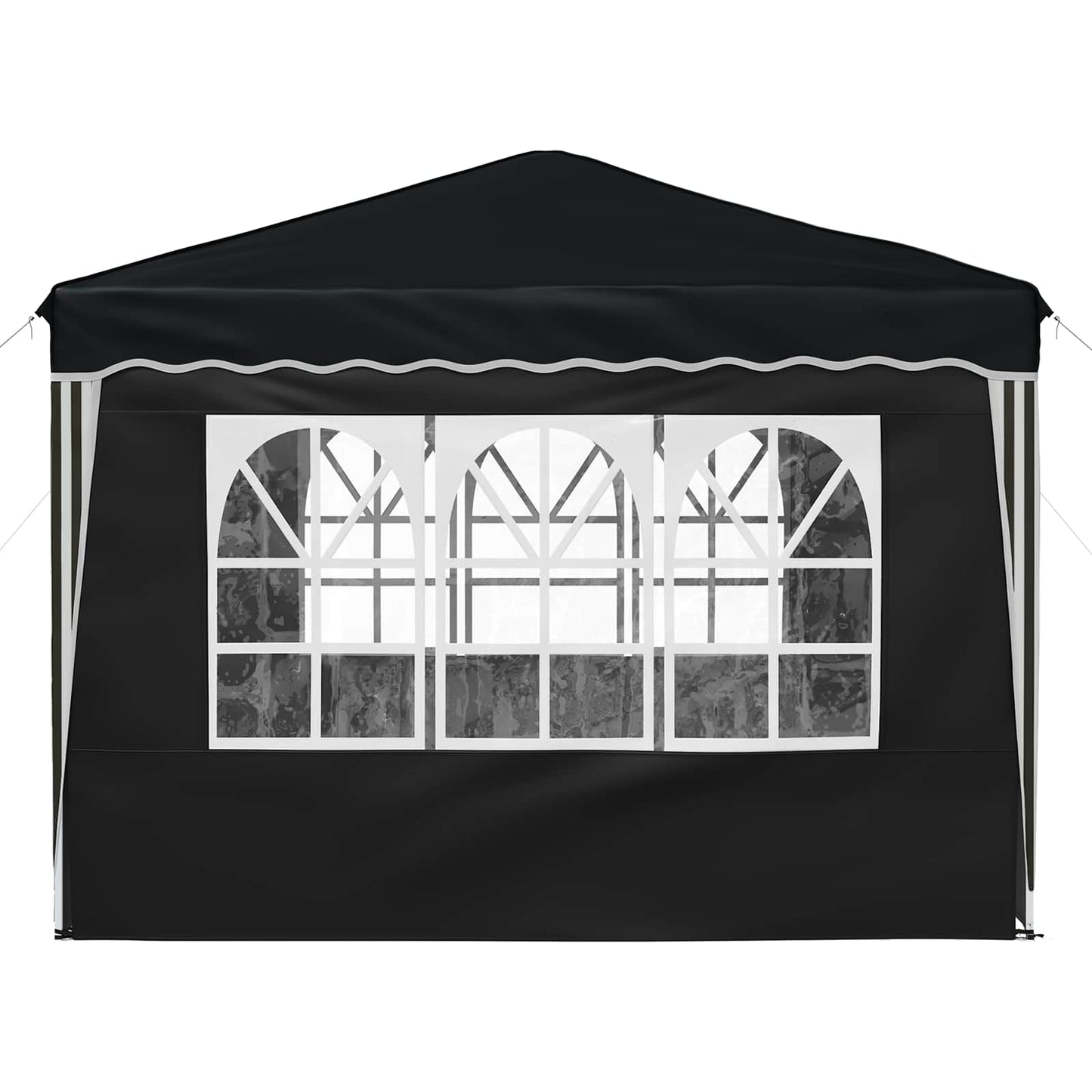Pop-up Festtelt 288 x 288 x 245 cm Antrasitt Oxford Stoff