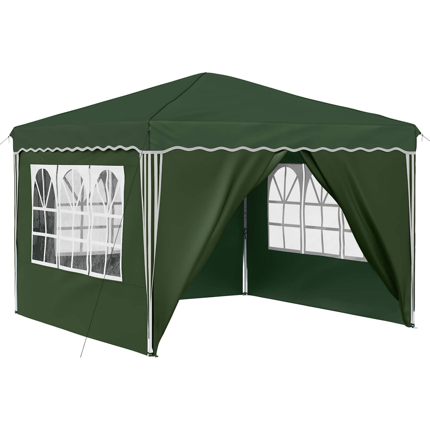 Pop-up Festtelt 288 x 288 x 245 cm Grønn Oxford Stoff