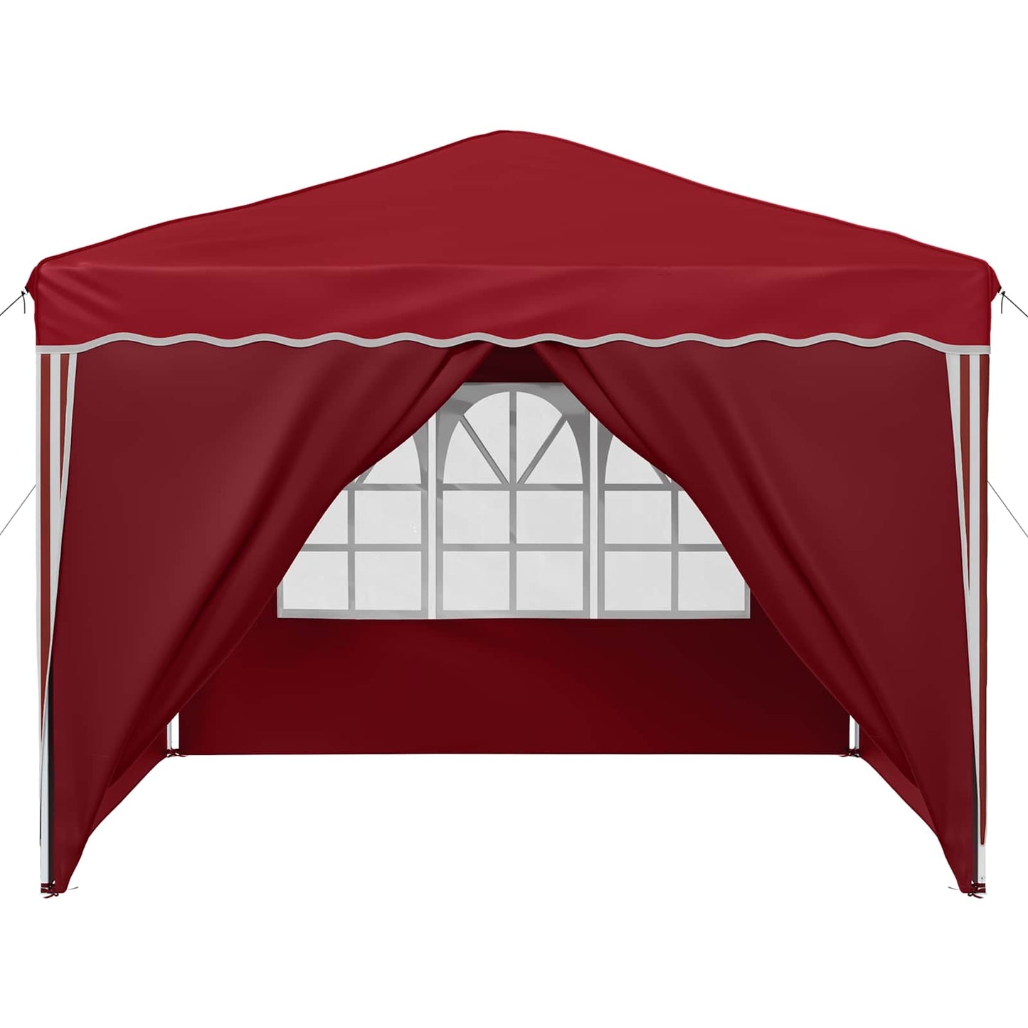 Pop-up Festtelt 288 x 288 x 245 cm Burgunder Oxford Stoff