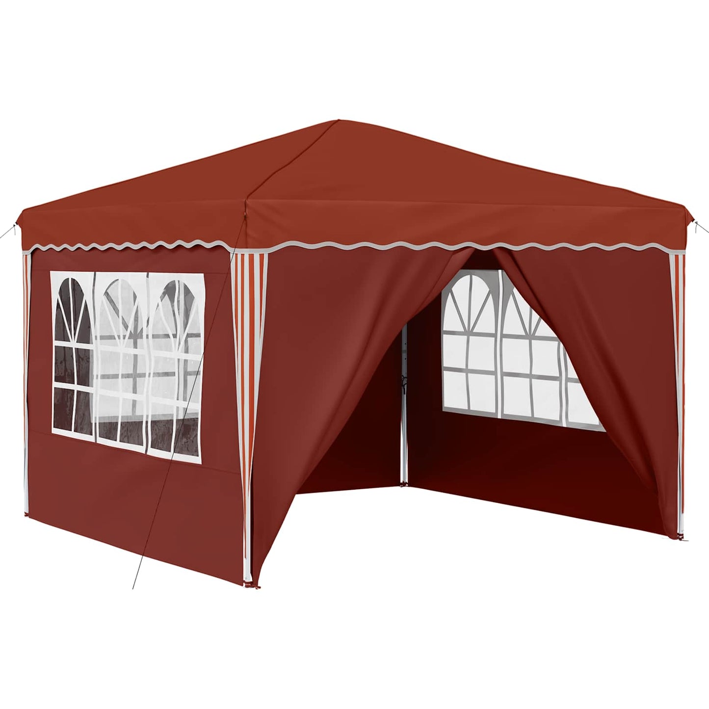 Pop-up Festtelt 288 x 288 x 245 cm Terrakotta Oxford Stoff