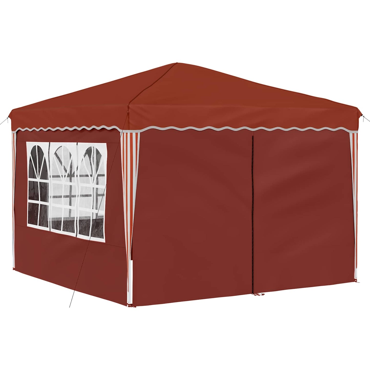 Pop-up Festtelt 288 x 288 x 245 cm Terrakotta Oxford Stoff