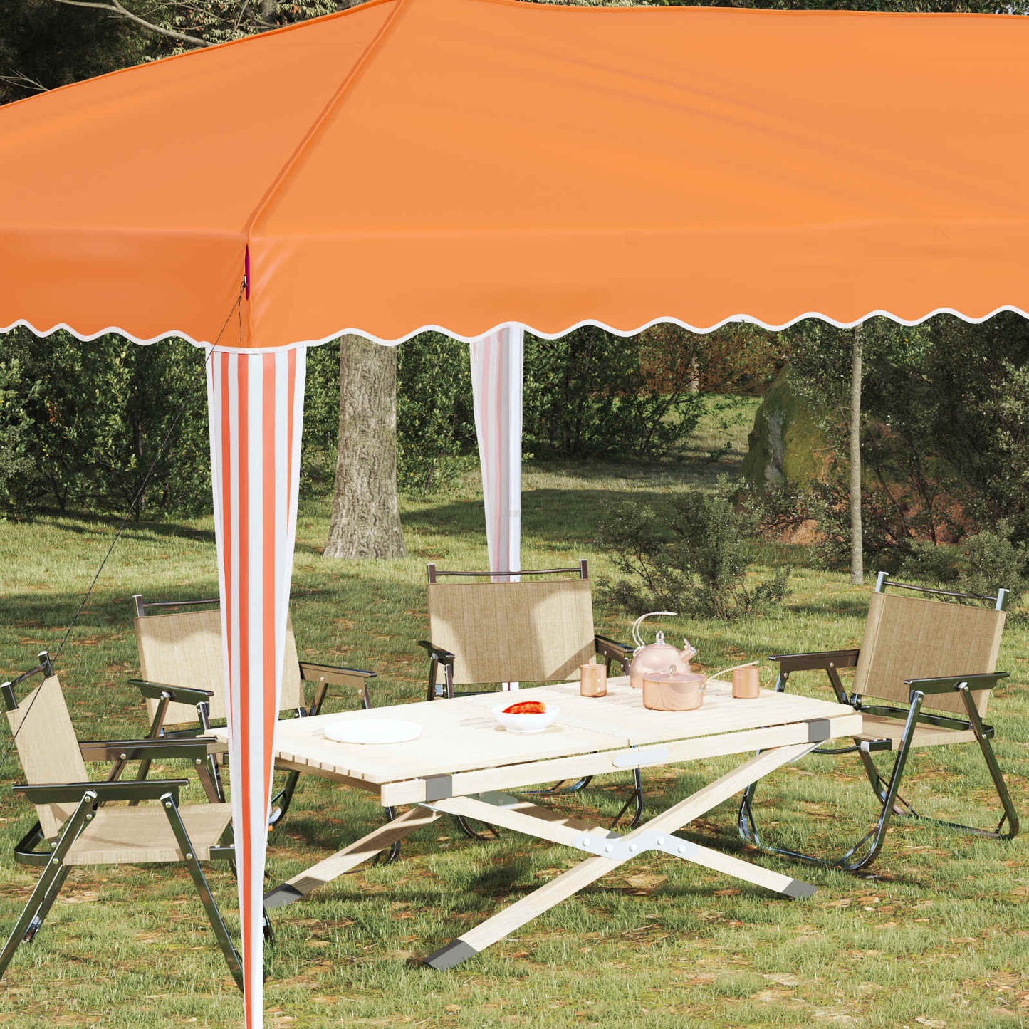 Pop-up Festtelt 575 x 290 x 245 cm Oransje