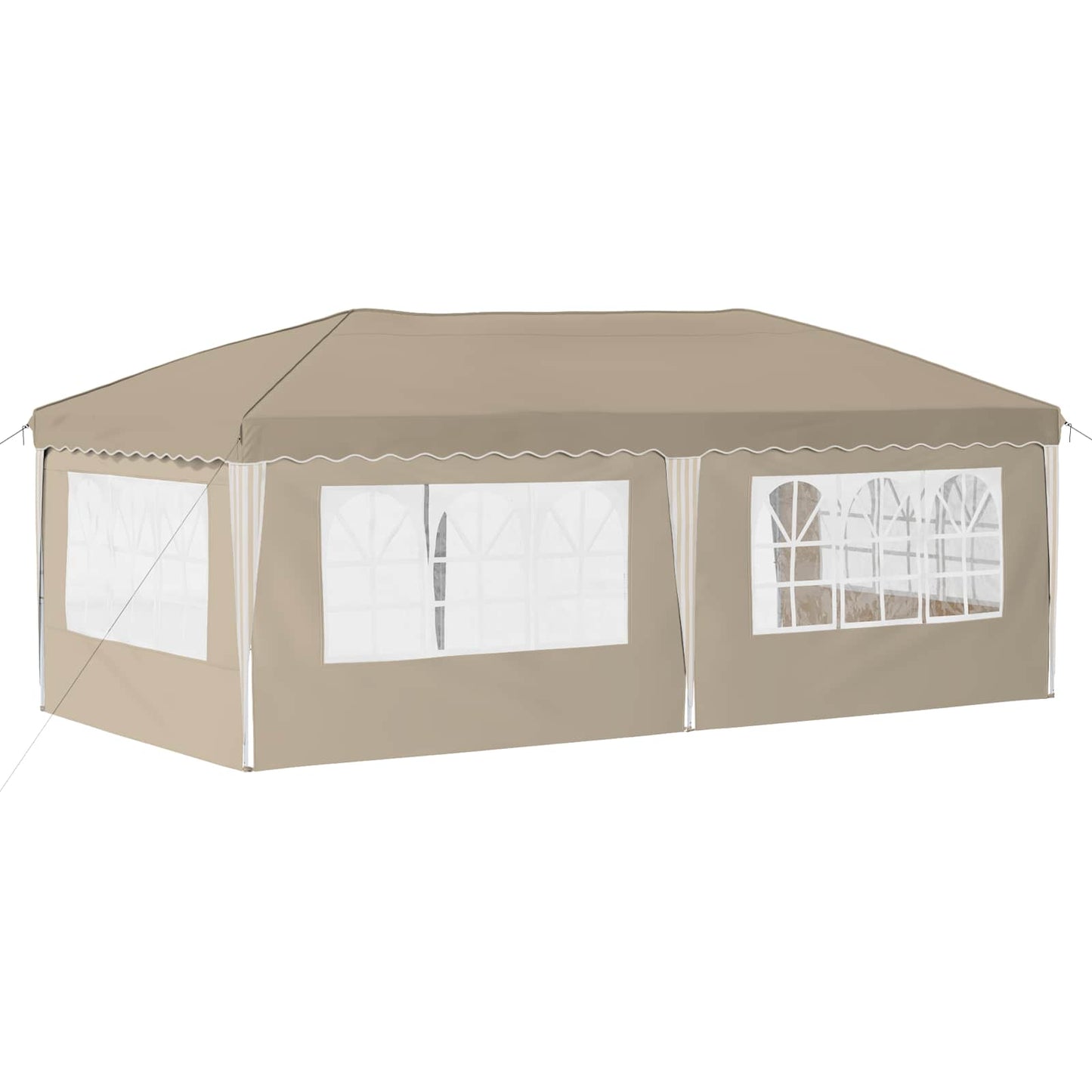 Pop-up Festtelt 575 x 289 x 245 cm Krem
