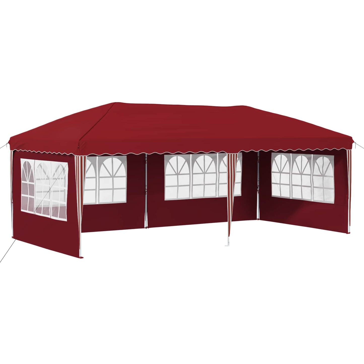 Pop-up Festtelt 575 x 289 x 245 cm Burgunder
