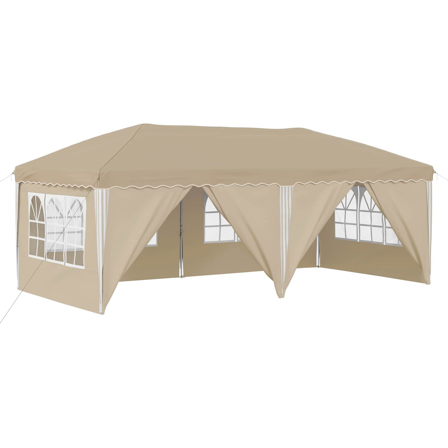 Pop-up Festtelt 575 x 288 x 245 cm Krem