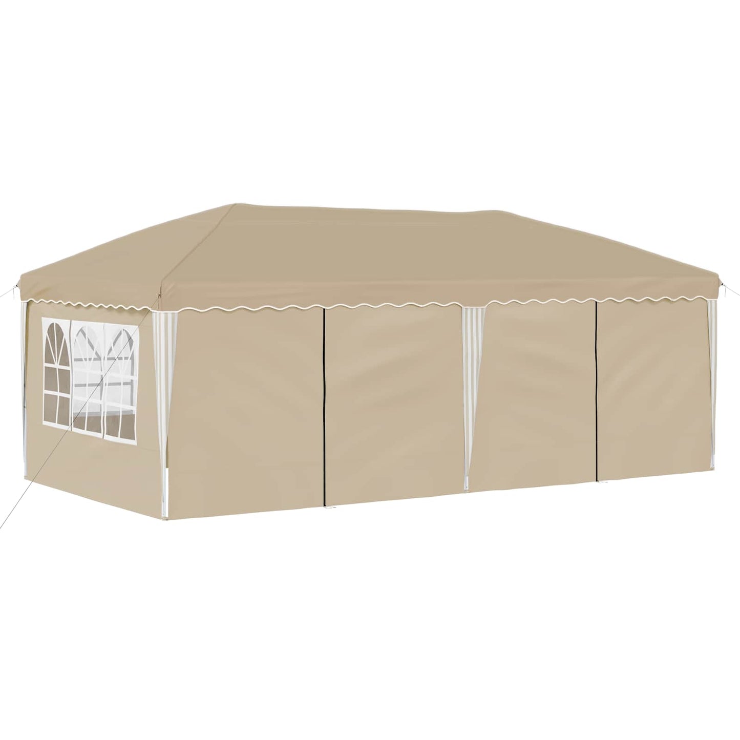 Pop-up Festtelt 575 x 288 x 245 cm Krem
