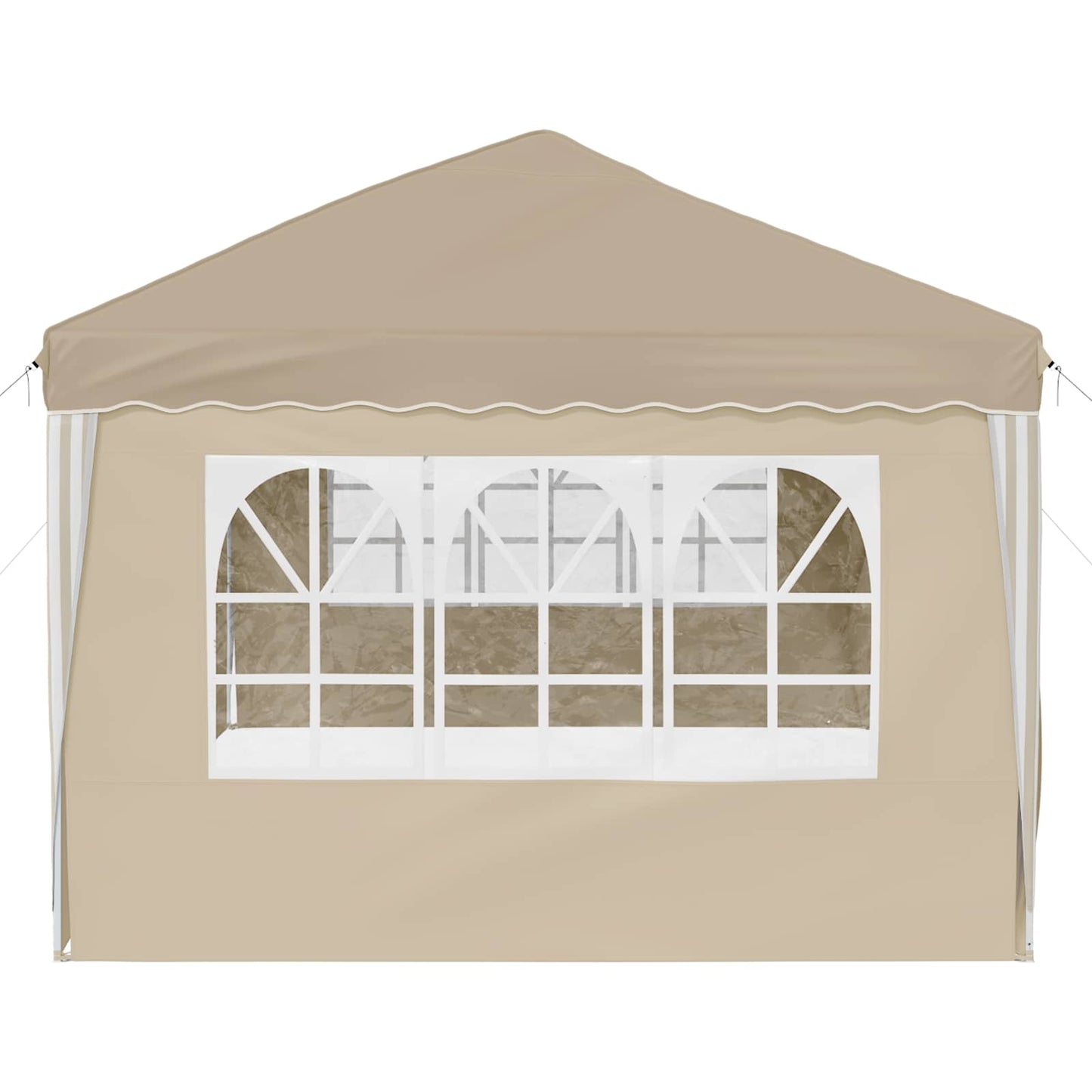 Pop-up Festtelt 575 x 288 x 245 cm Krem