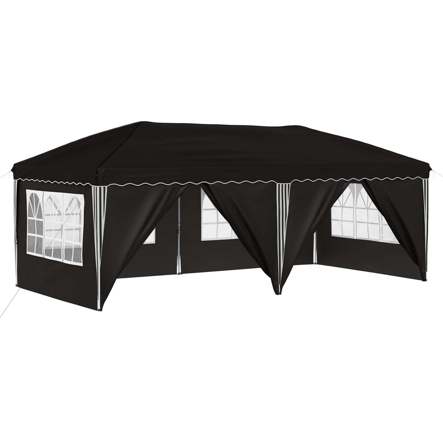 Pop-up Festtelt 575 x 288 x 245 cm Svart