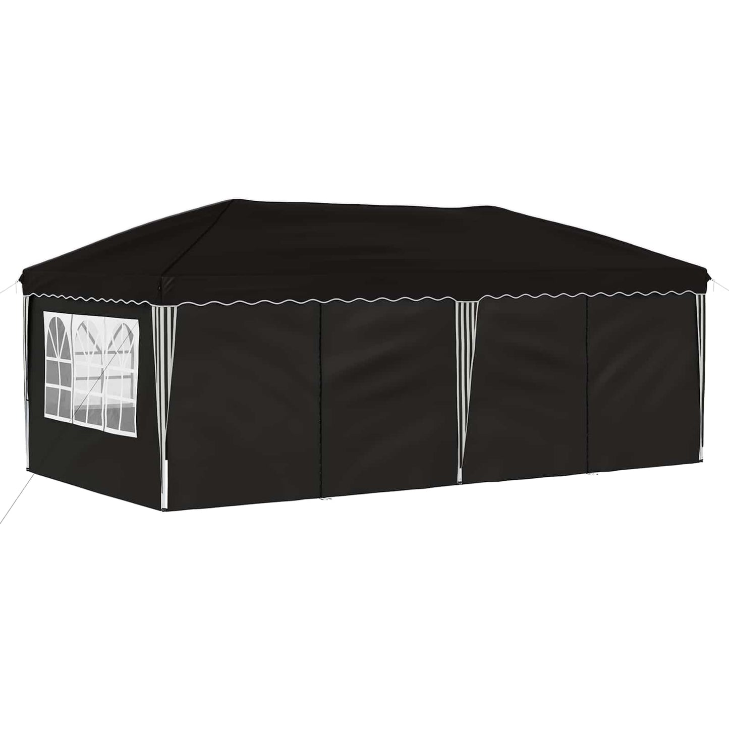 Pop-up Festtelt 575 x 288 x 245 cm Svart