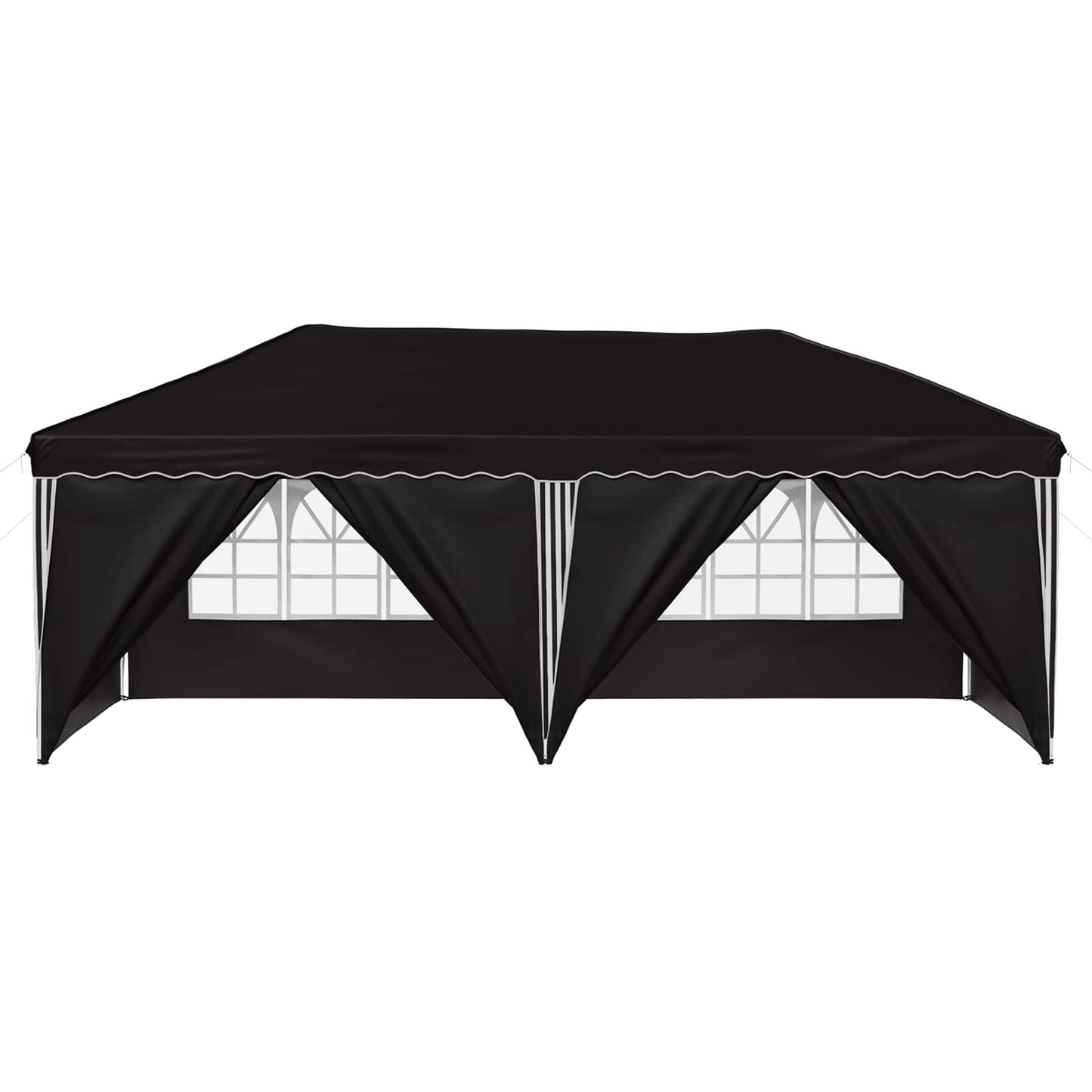 Pop-up Festtelt 575 x 288 x 245 cm Svart