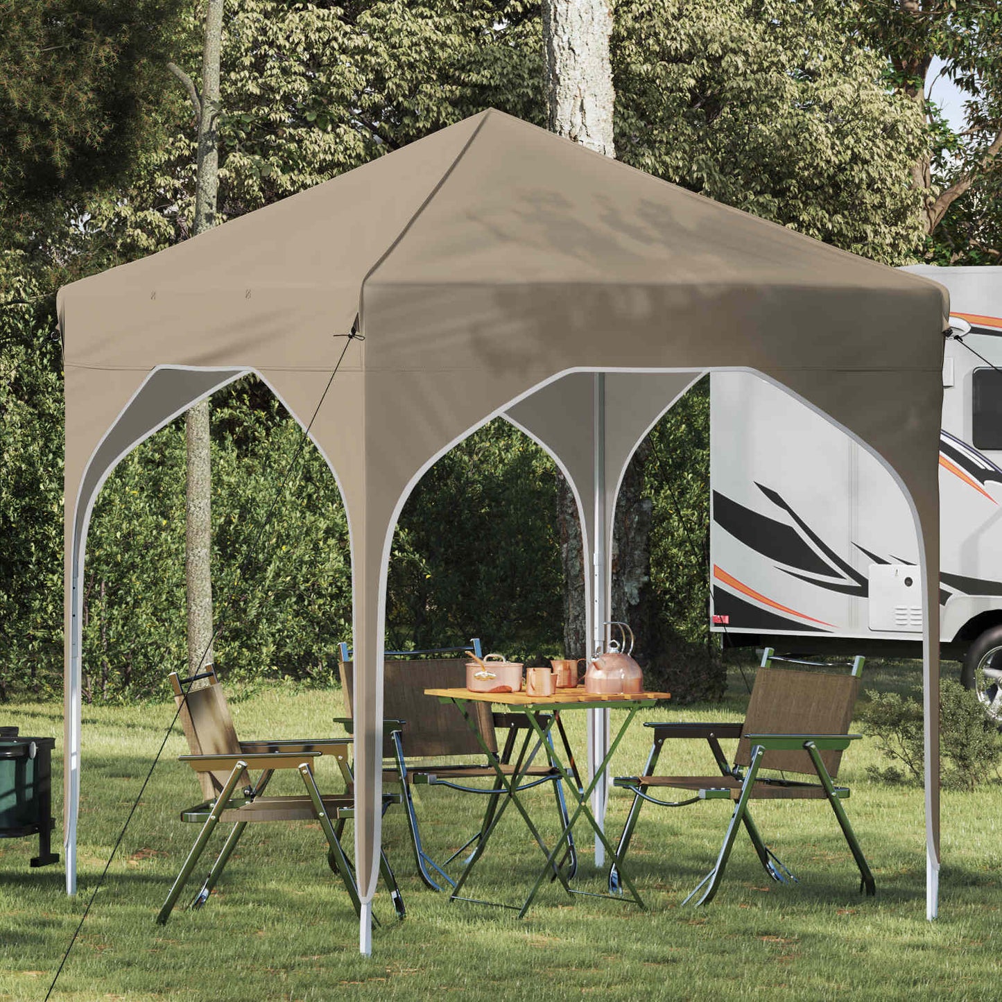 Pop-up Festtelt 194 x 194 x 245 cm Krem
