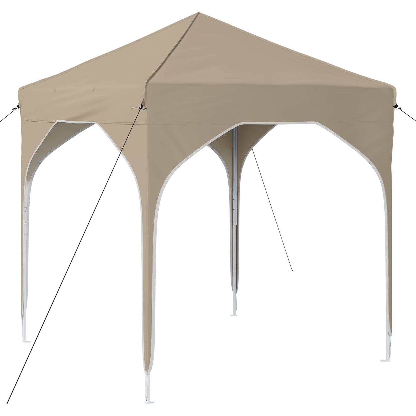 Pop-up Festtelt 194 x 194 x 245 cm Krem