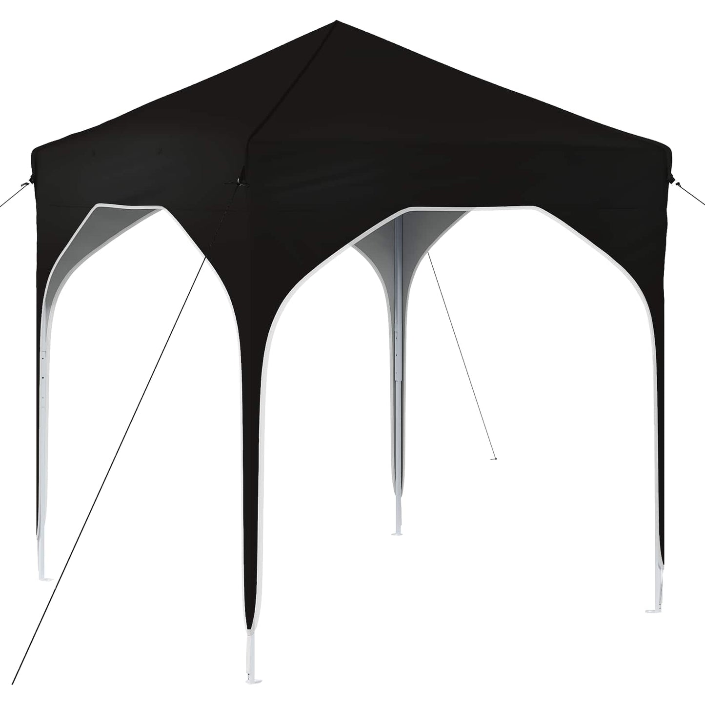 Pop-up Festtelt 194 x 194 x 245 cm Svart