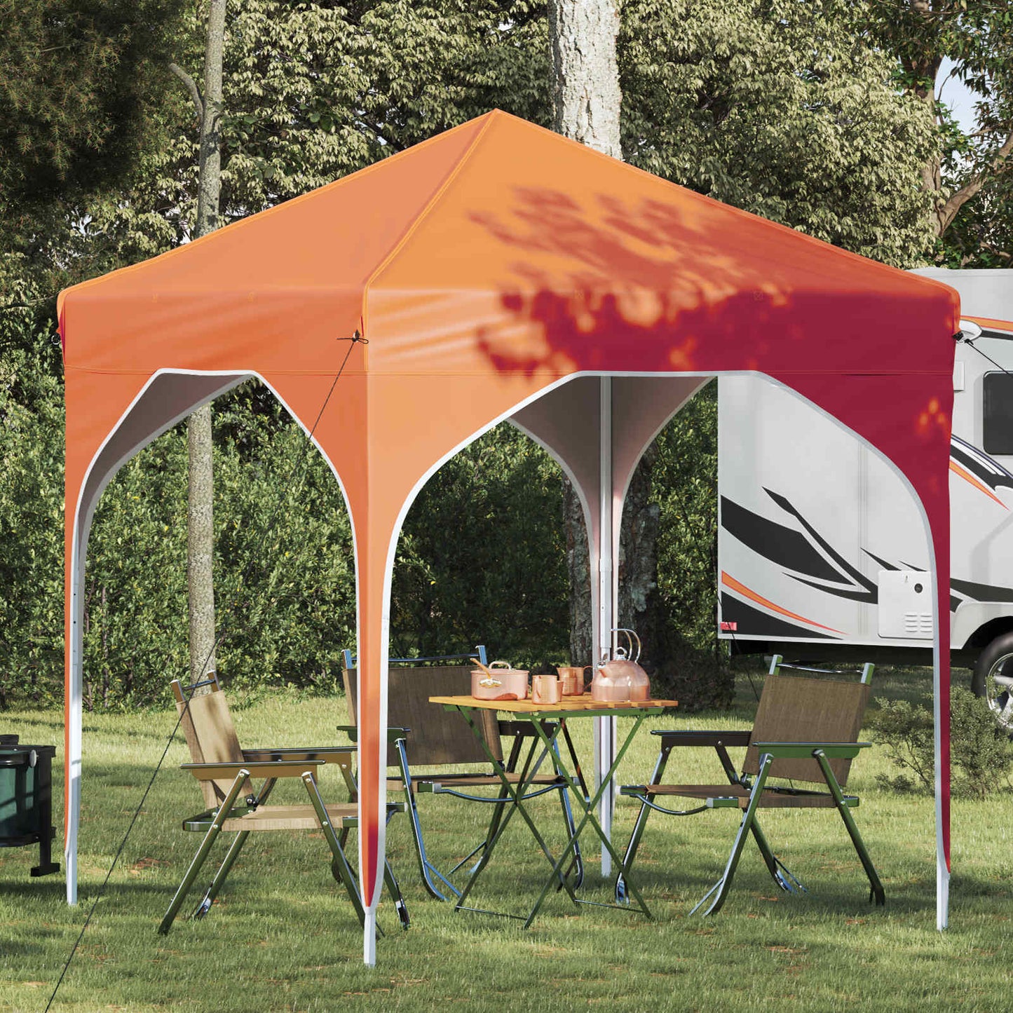 Pop-up Festtelt 194 x 194 x 245 cm Oransje
