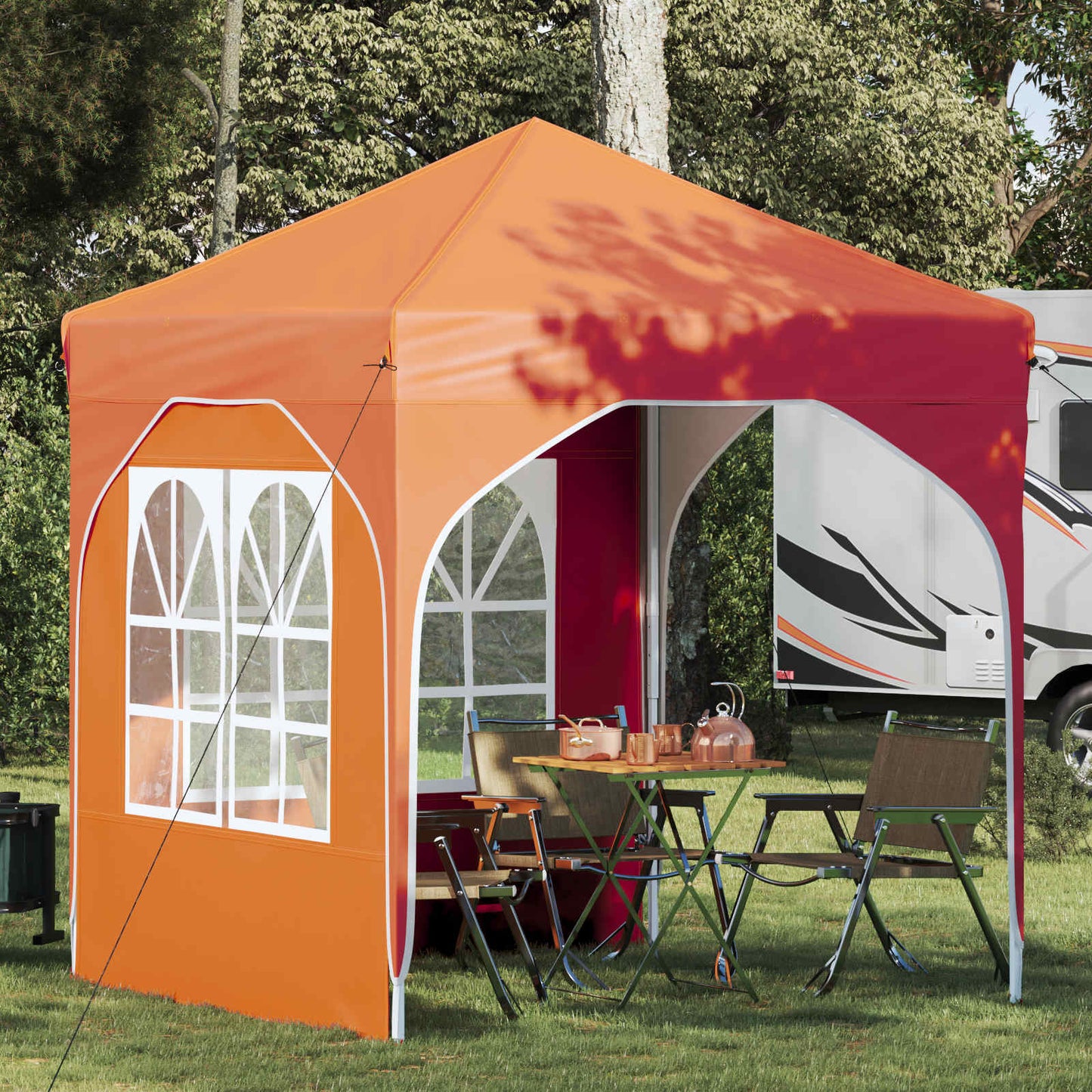 Pop-up Festtelt 192 x 192 x 245 cm Oransje