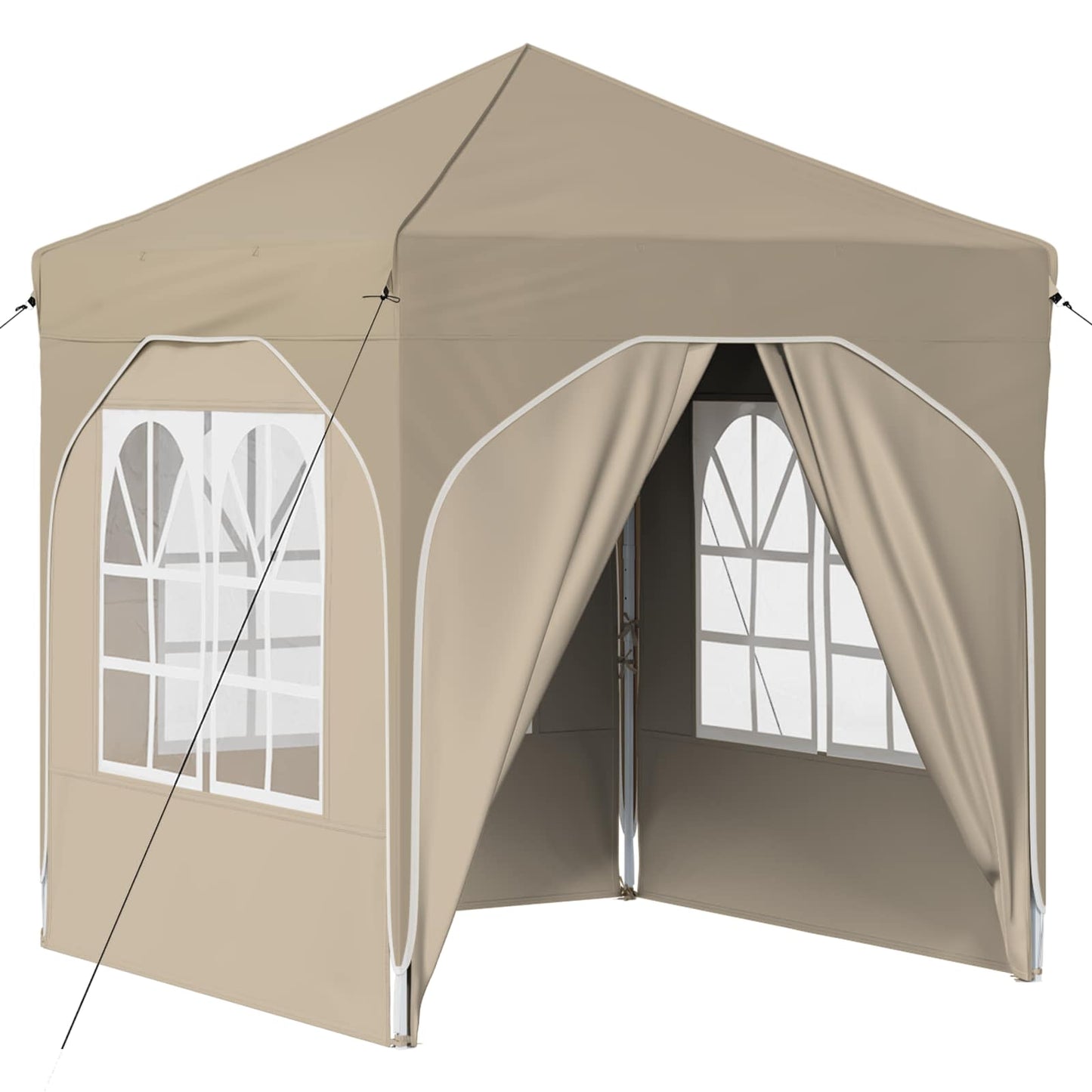 Pop-up Festtelt 192 x 192 x 245 cm Krem