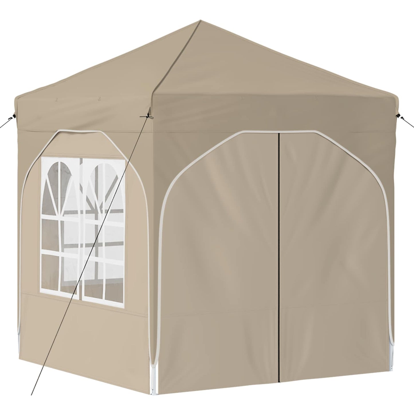 Pop-up Festtelt 192 x 192 x 245 cm Krem