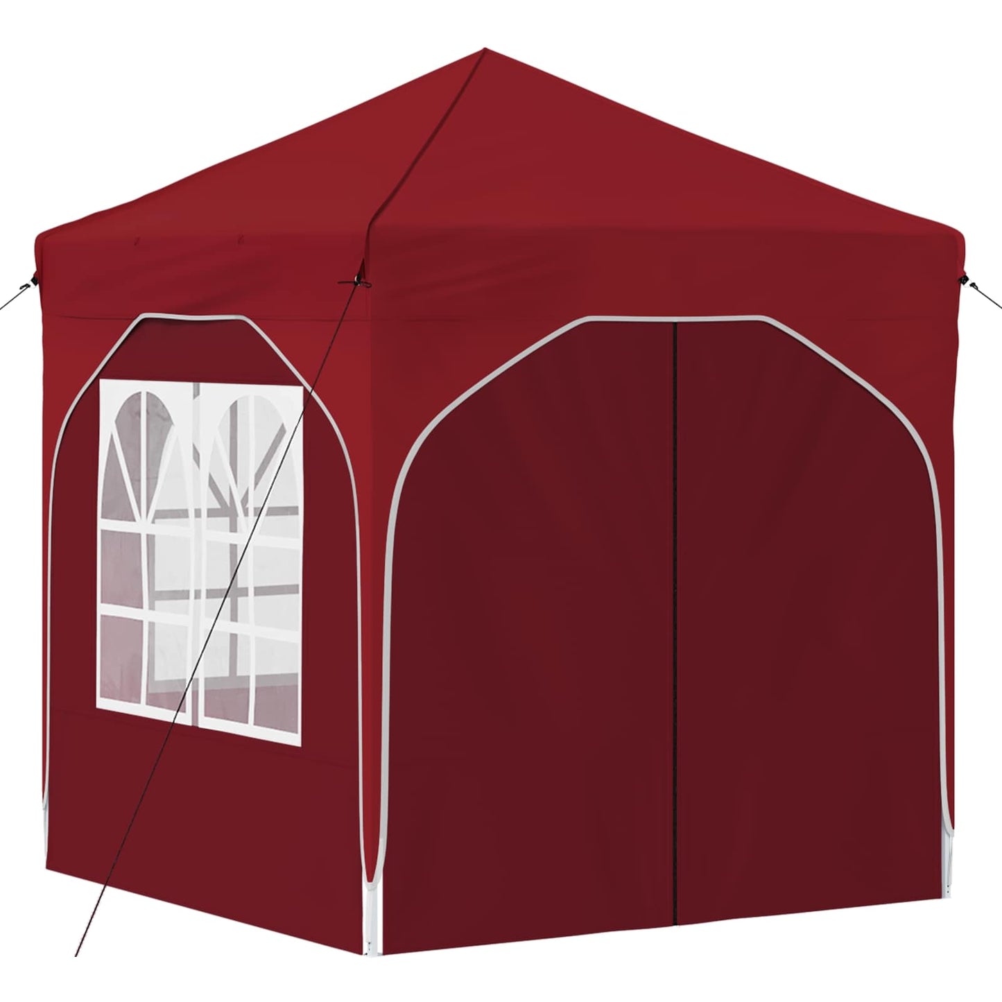 Pop-up Festtelt 192 x 192 x 245 cm Burgunder