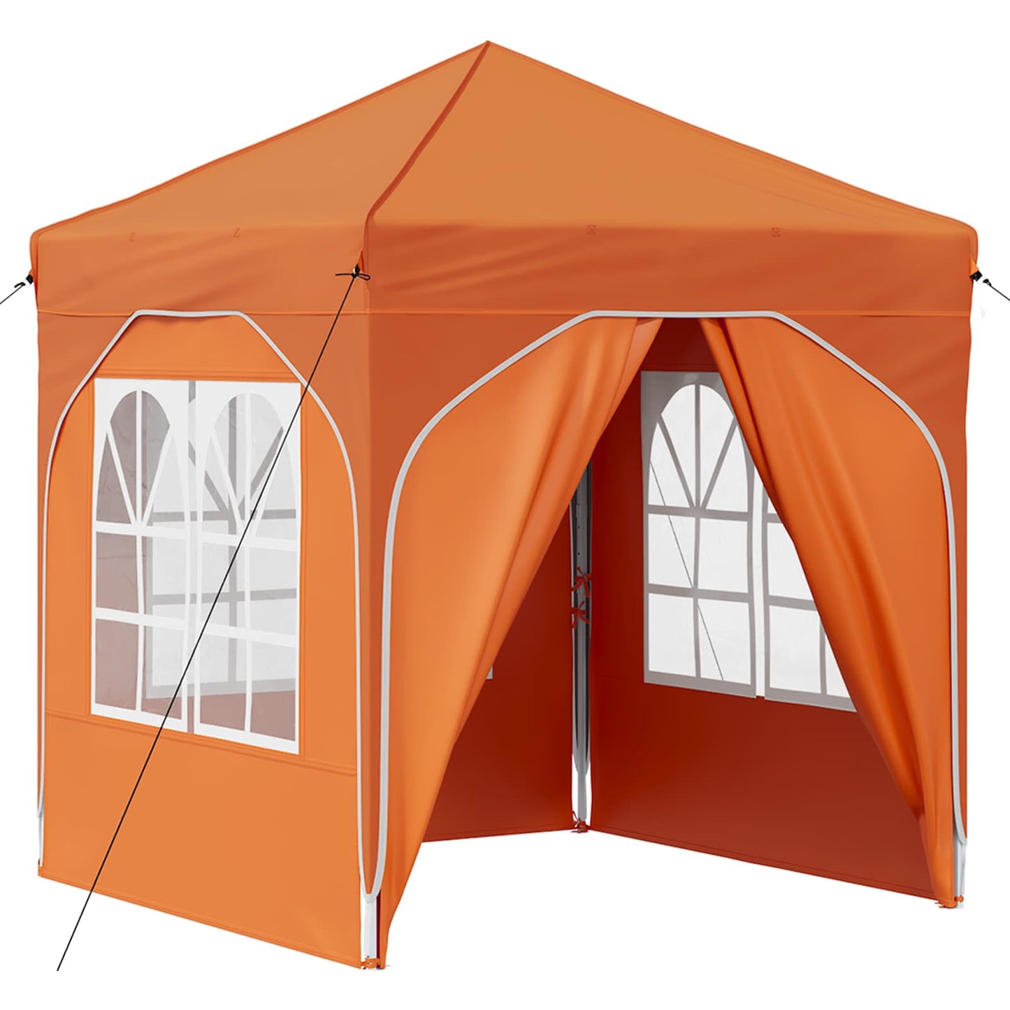 Pop-up Festtelt 192 x 192 x 245 cm Oransje