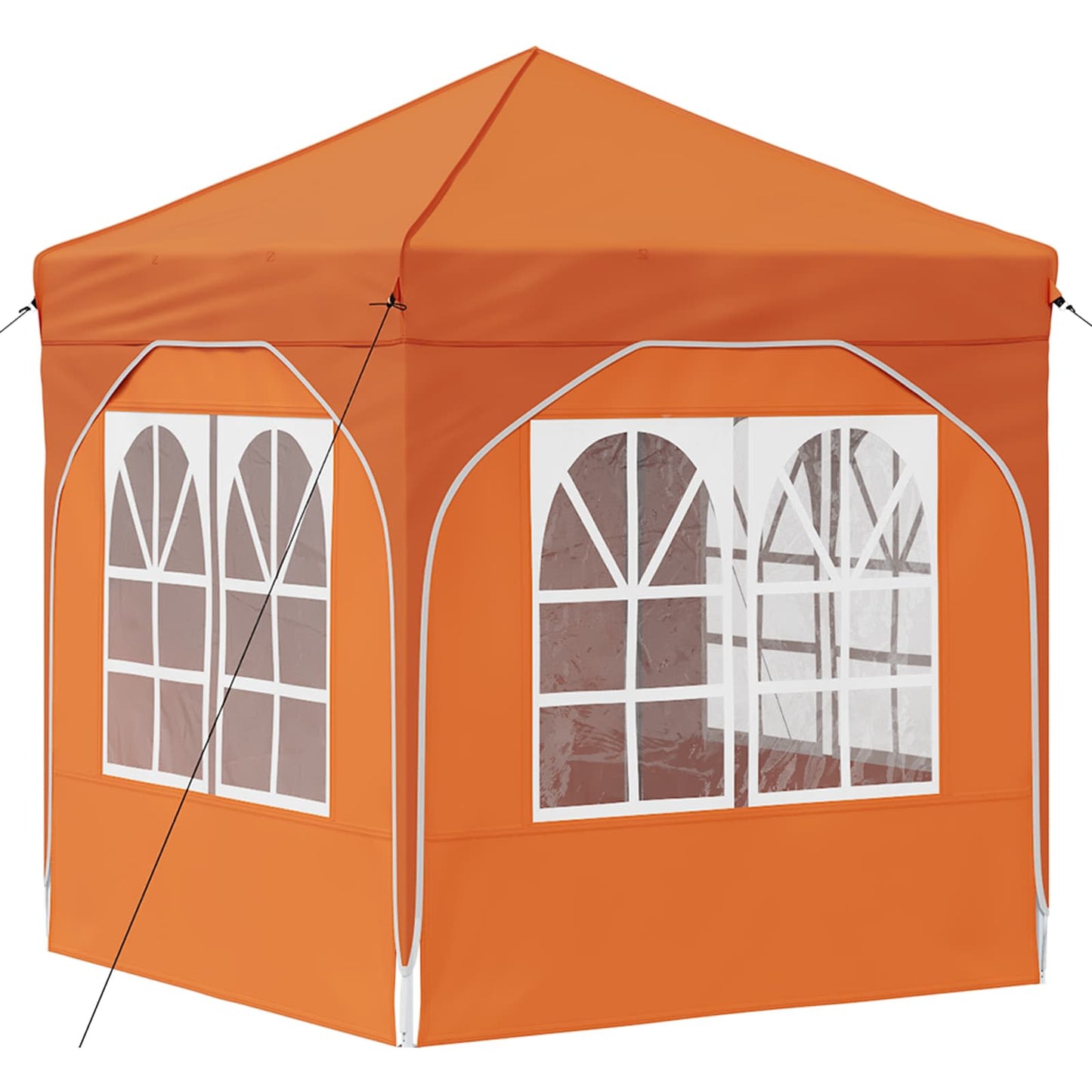 Pop-up Festtelt 192 x 192 x 245 cm Oransje