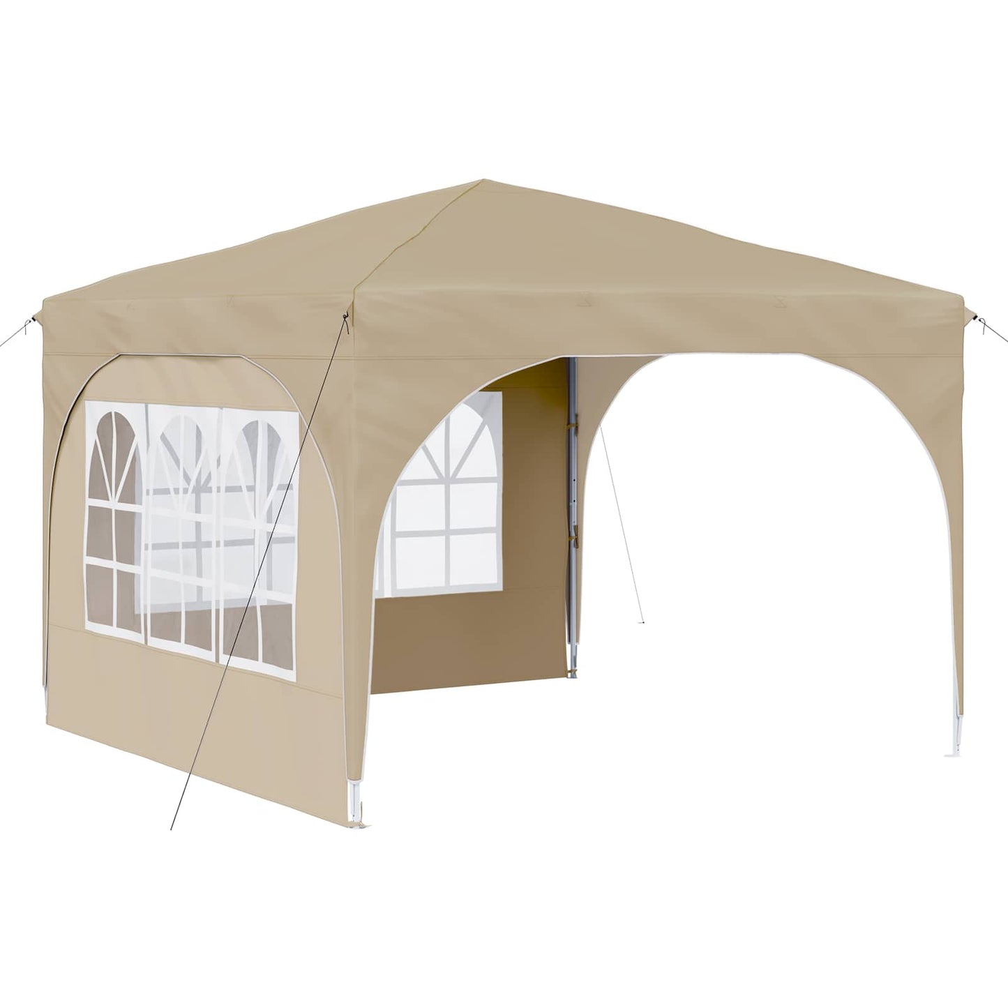 Pop-up Festtelt 290 x 290 x 245 cm Krem