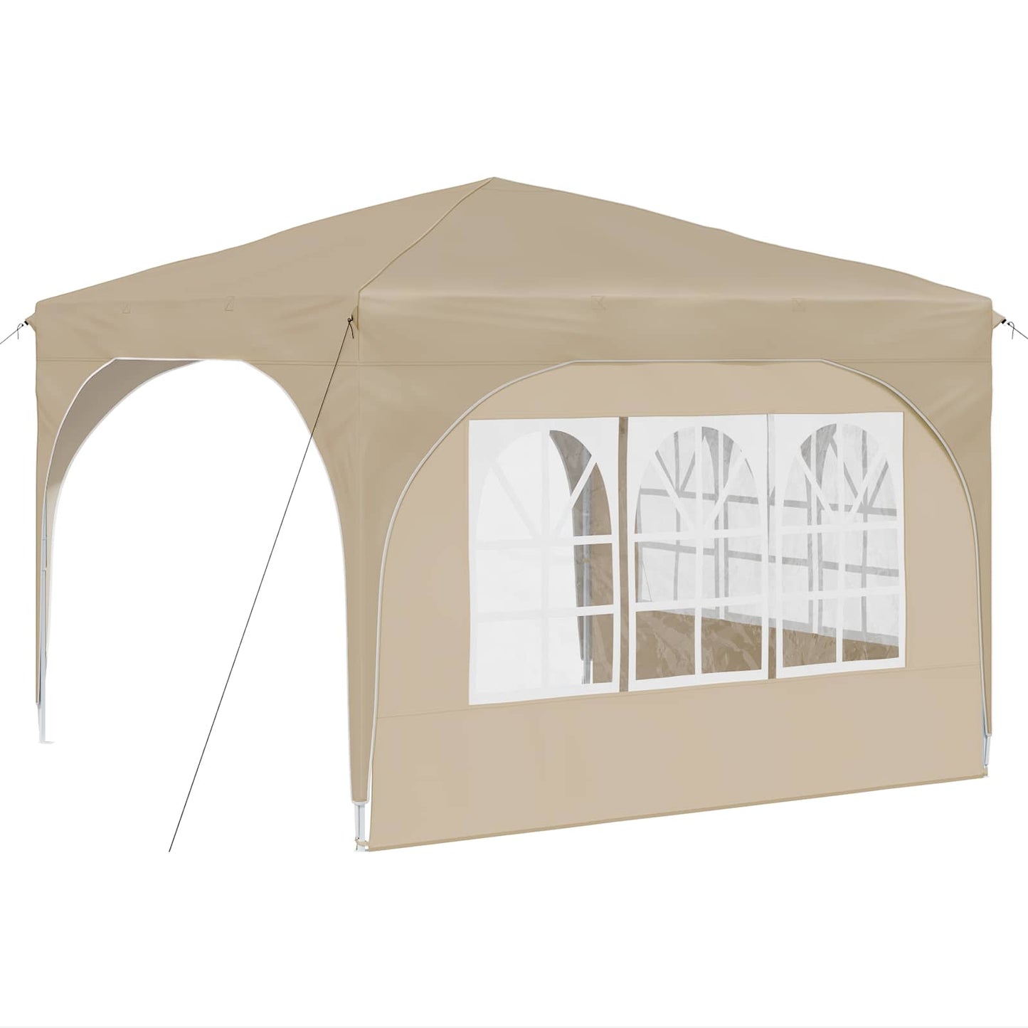 Pop-up Festtelt 290 x 290 x 245 cm Krem