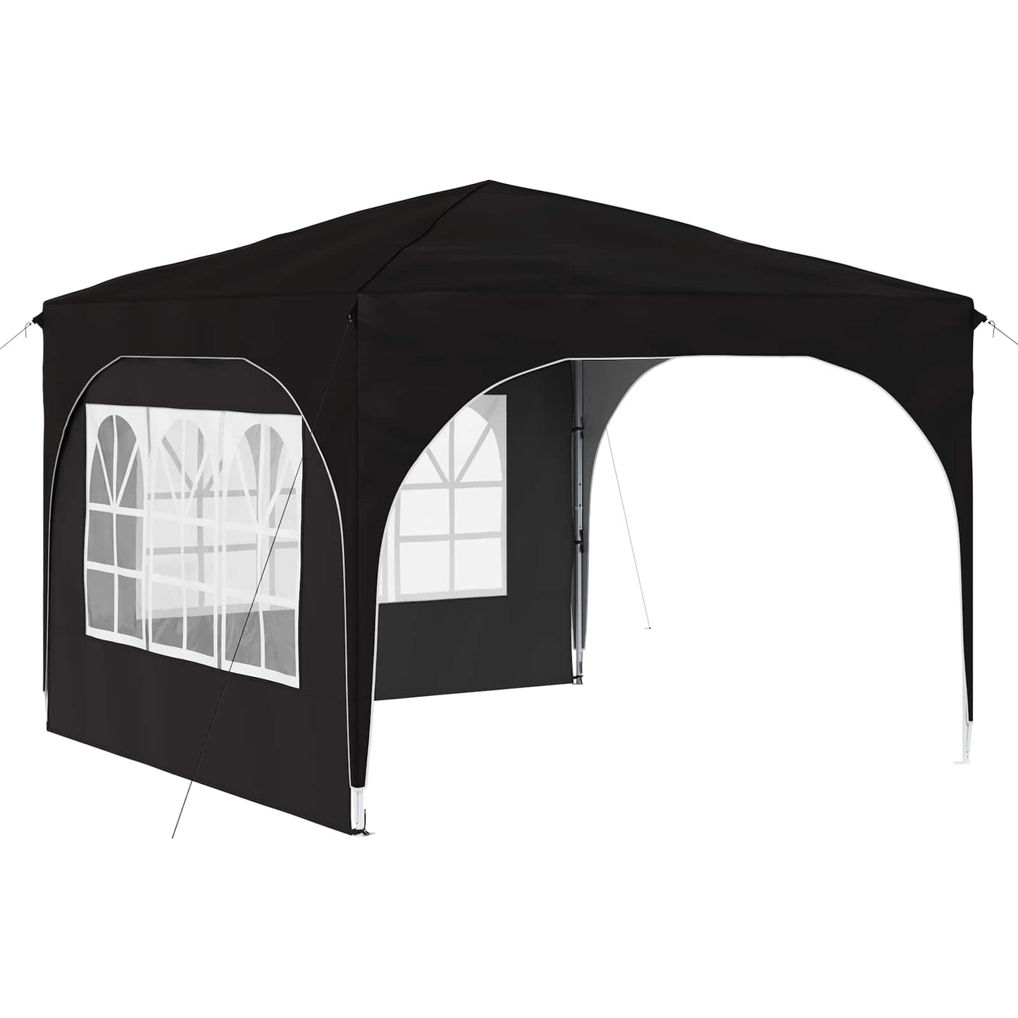 Pop-up Festtelt 290 x 290 x 245 cm Svart