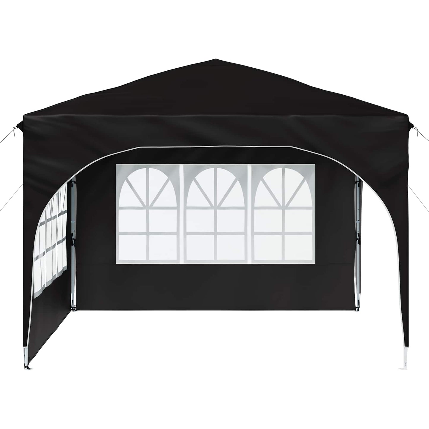 Pop-up Festtelt 290 x 290 x 245 cm Svart