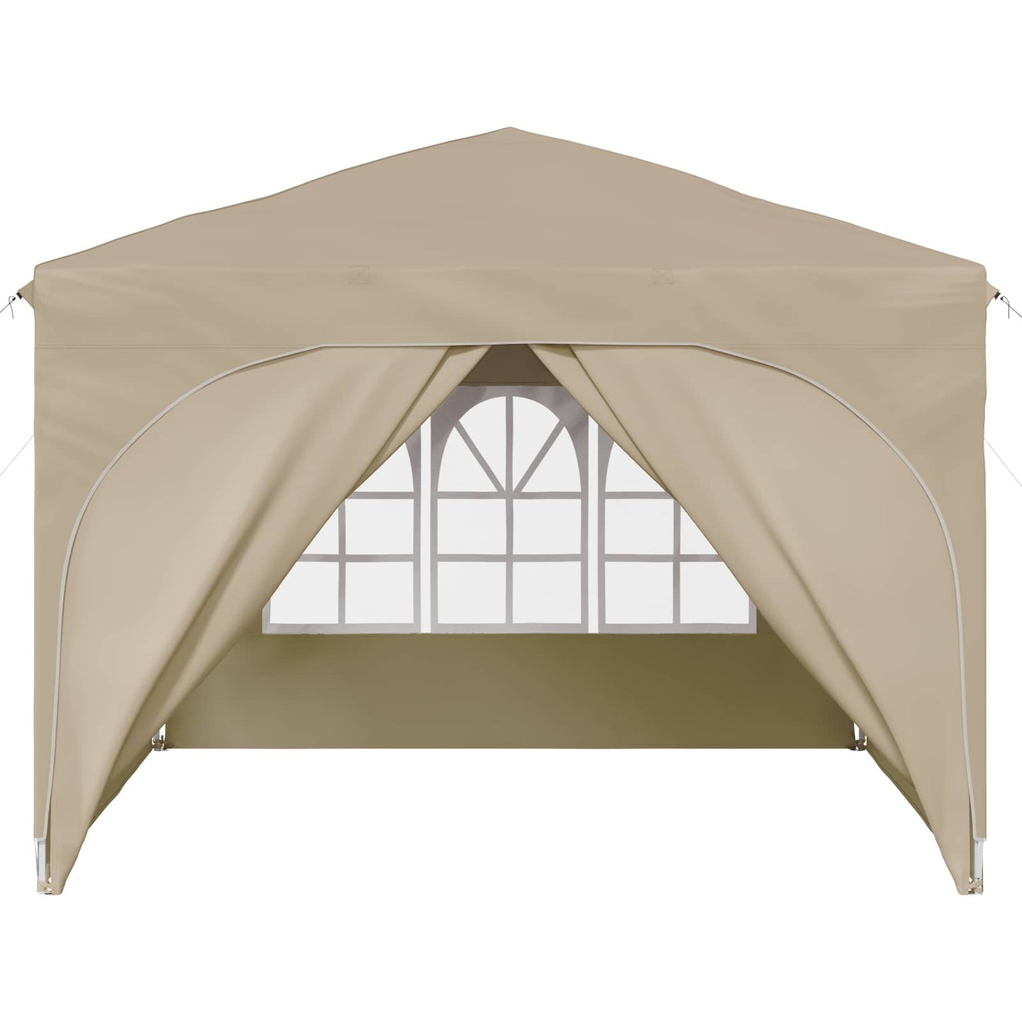 Pop-up Festtelt 290 x 290 x 245 cm Krem