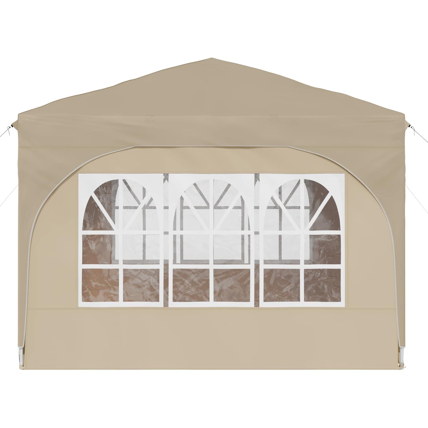 Pop-up Festtelt 290 x 290 x 245 cm Krem