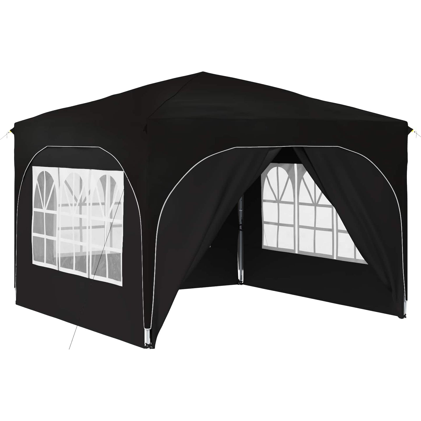 Pop-up Festtelt 290 x 290 x 245 cm Svart