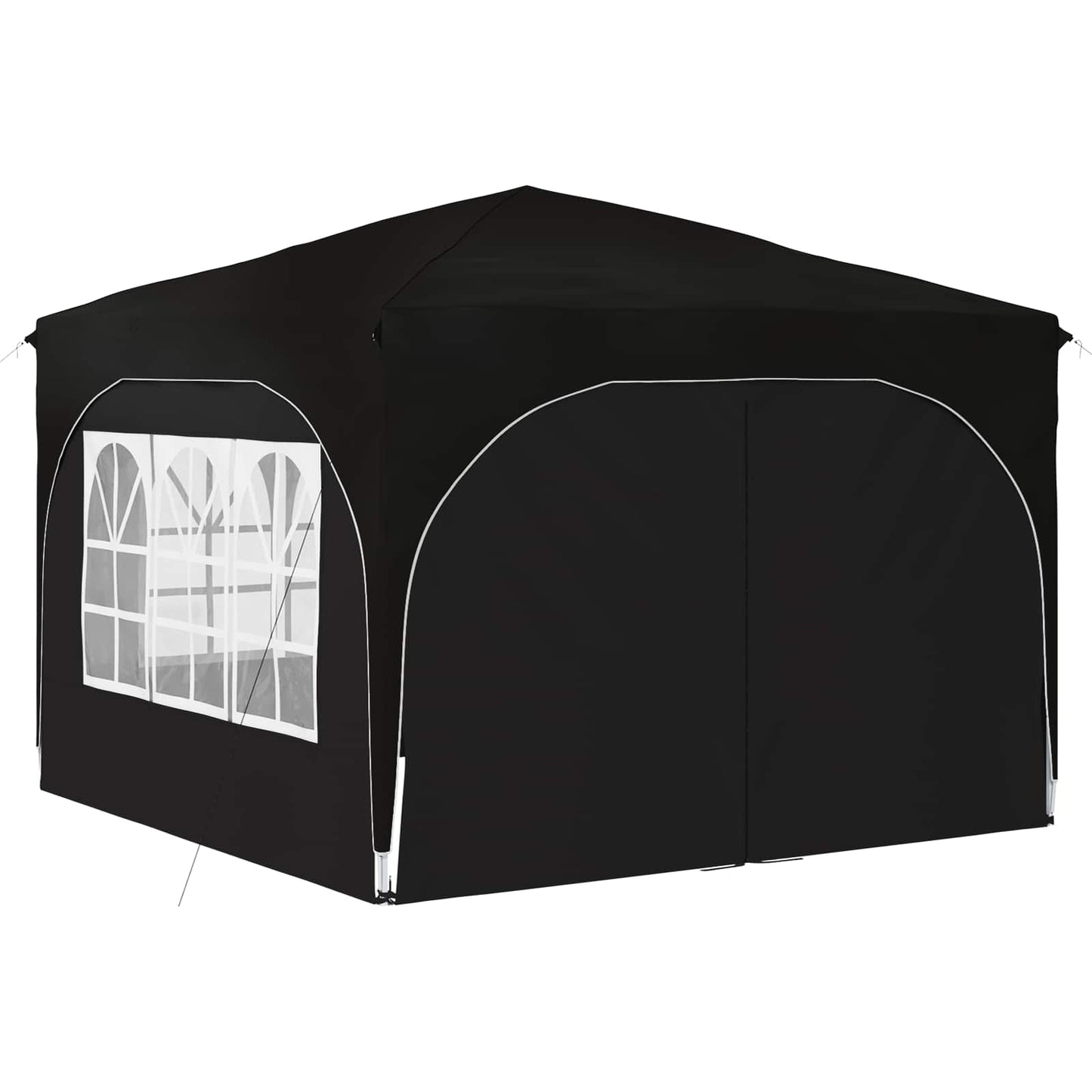 Pop-up Festtelt 290 x 290 x 245 cm Svart