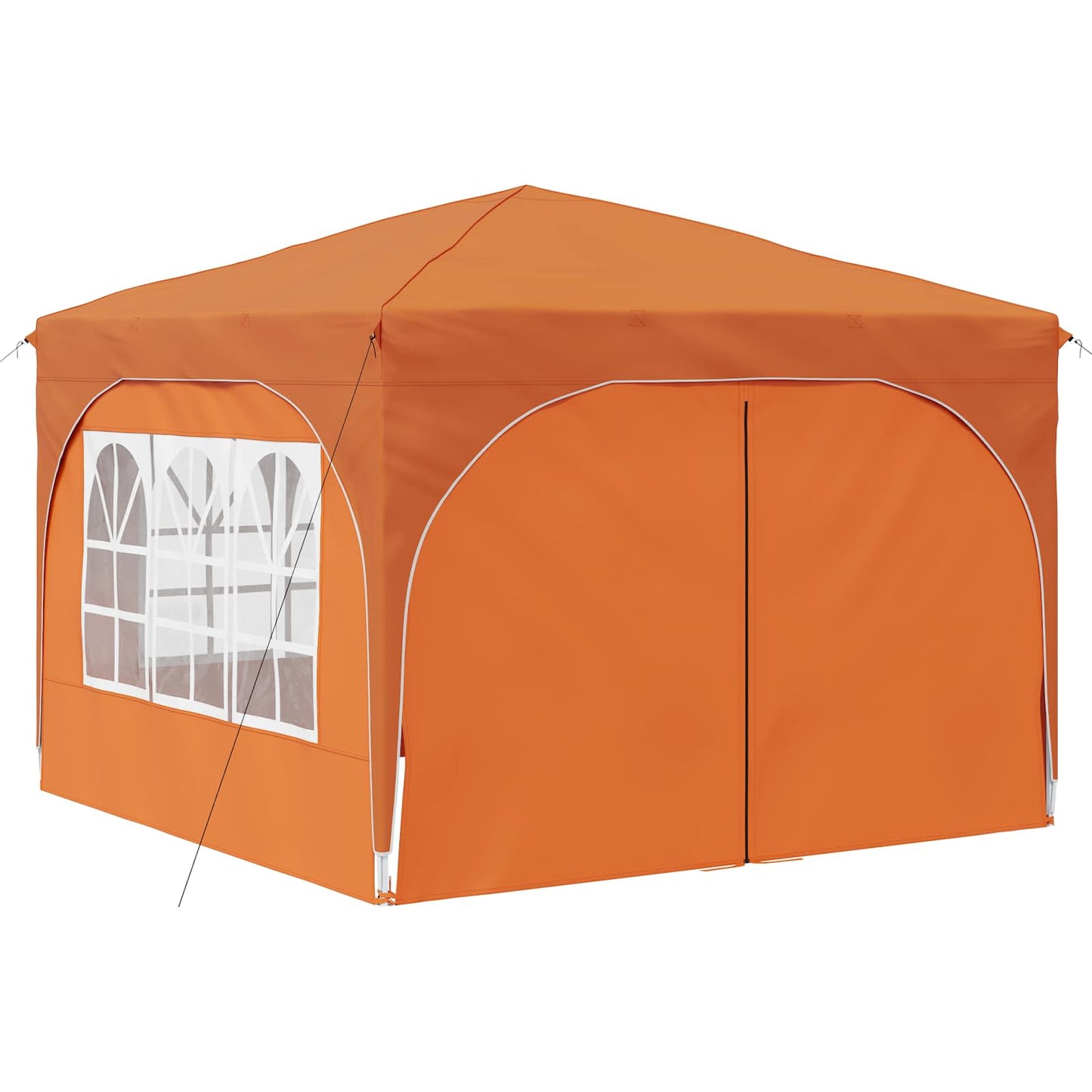 Pop-up Festtelt 290 x 290 x 245 cm Oransje