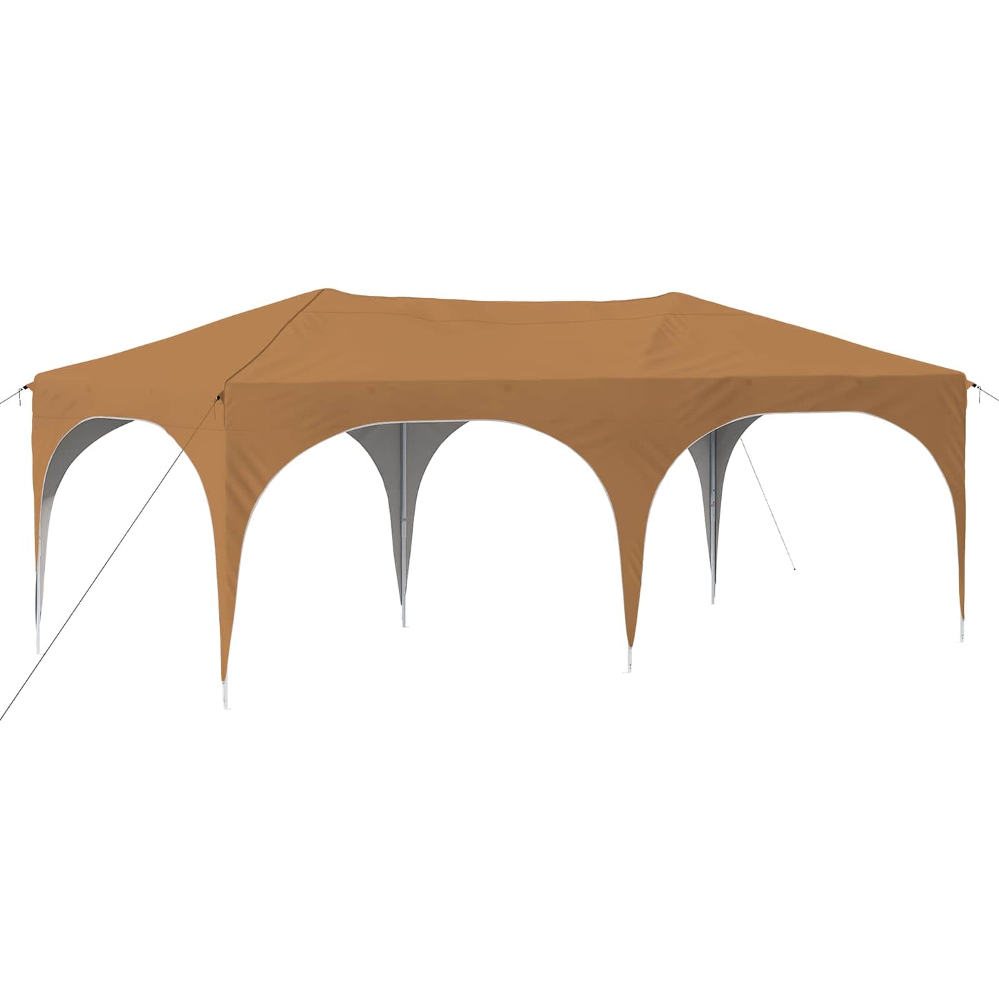 Pop-up Festtelt 575 x 288 x 245 cm Beige Oxford Stoff